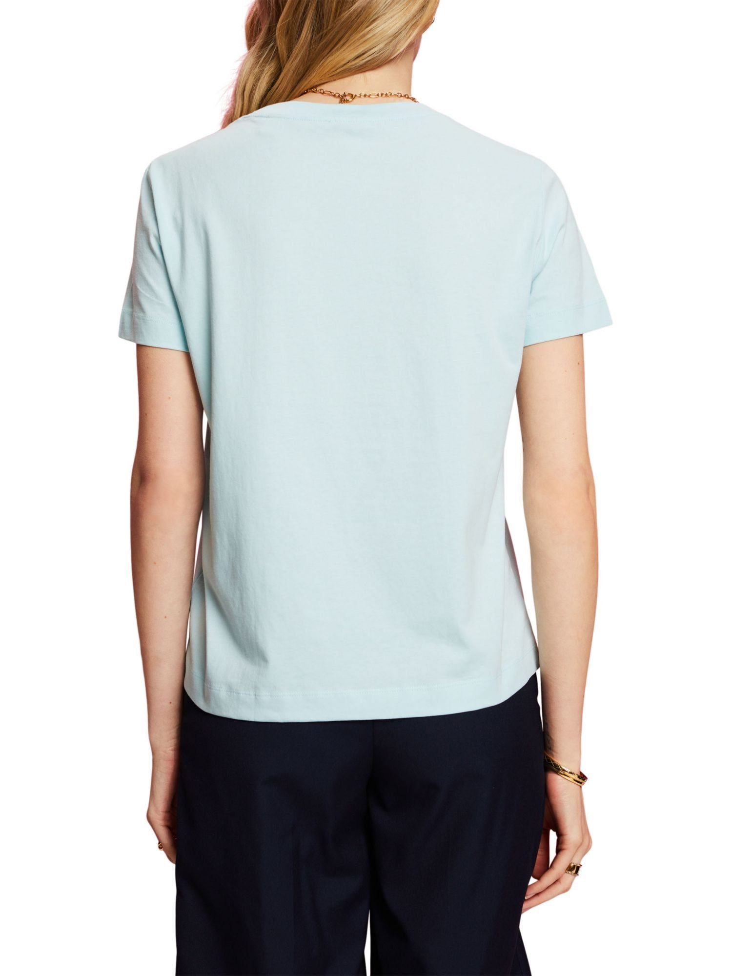Esprit T-Shirt (1-tlg) LIGHT TURQUOISE T-Shirts