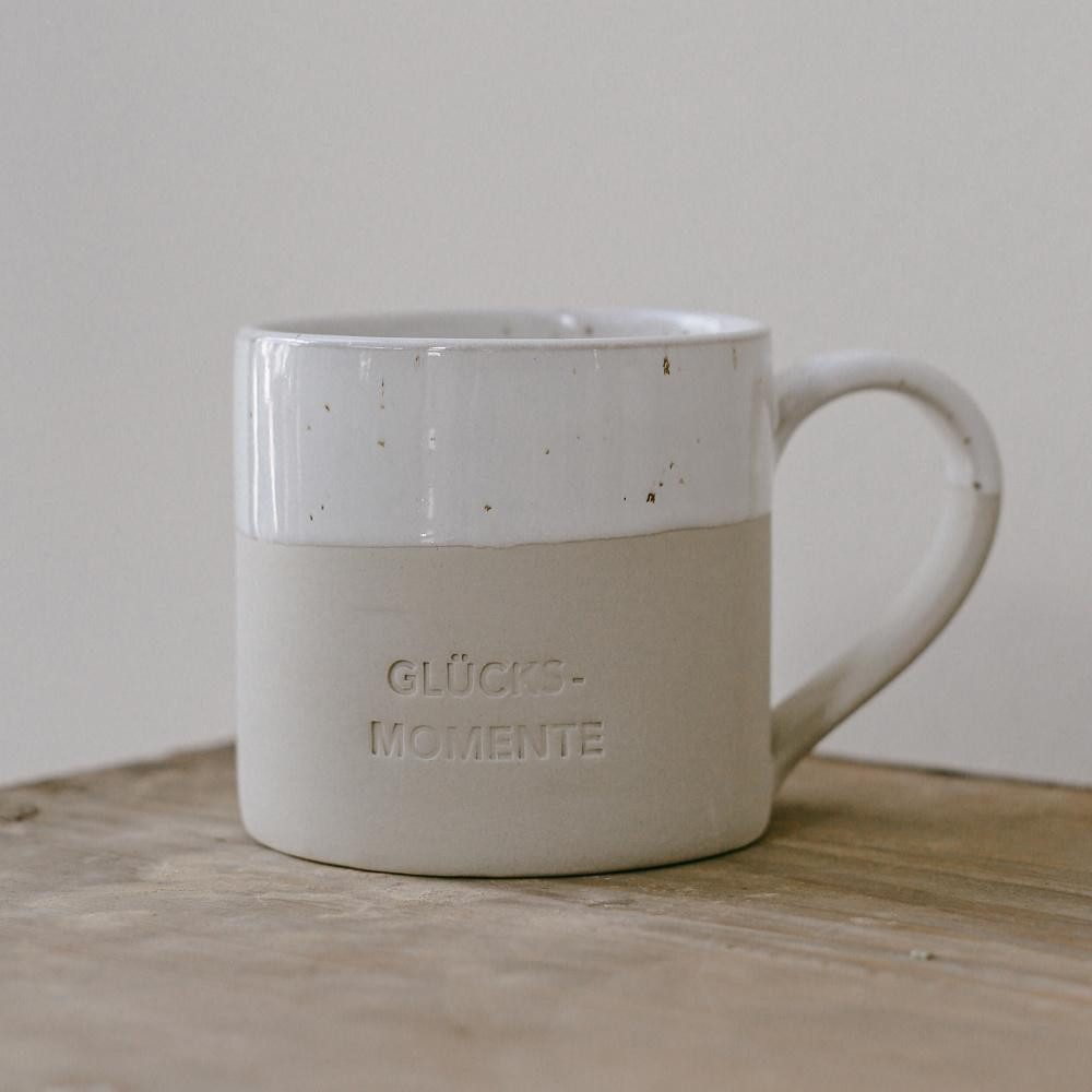 Eulenschnitt Tasse Tasse Glücksmomente (Groß)