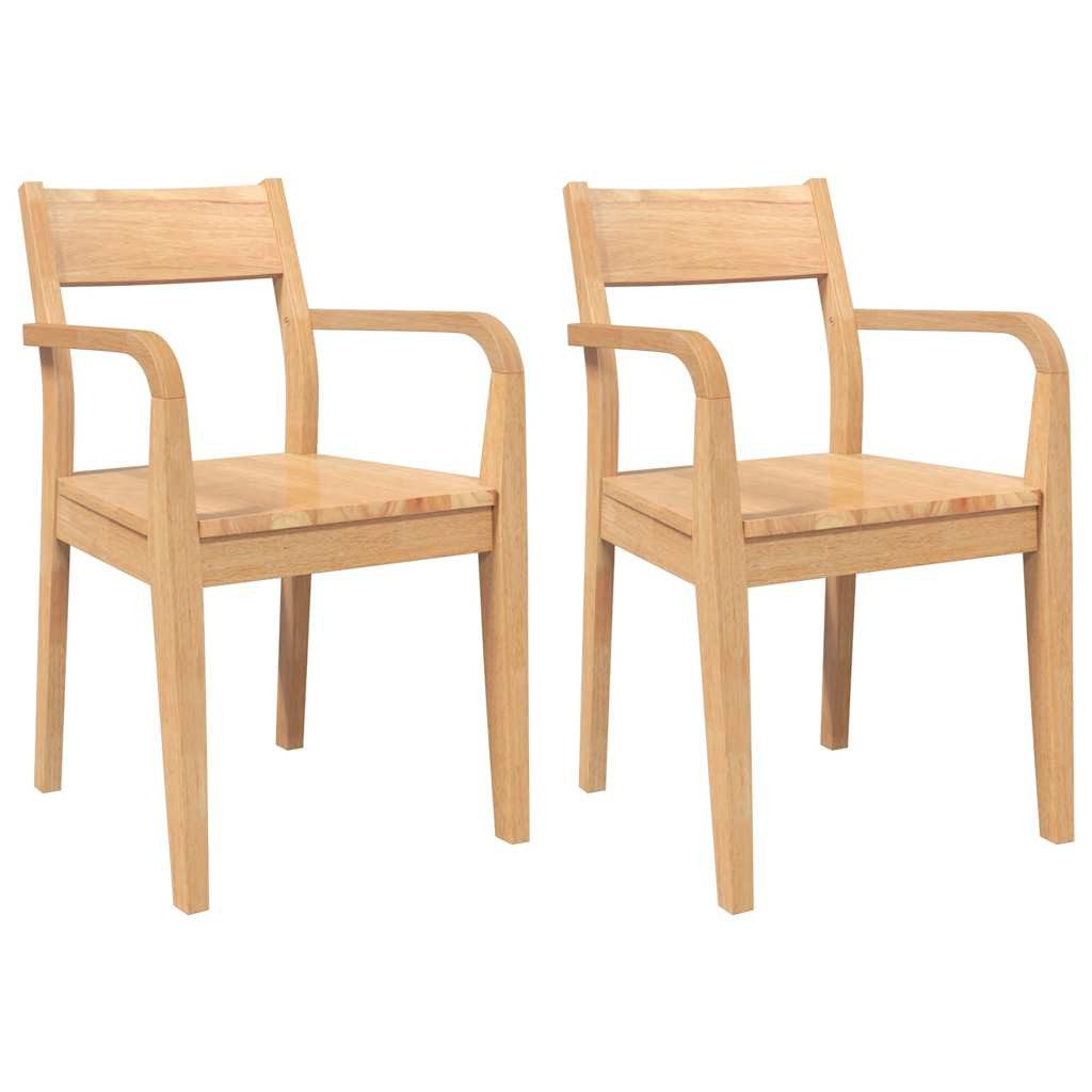 vidaXL Esszimmerstuhl Esszimmerstühle 2 Stk. Natur günstig online kaufen