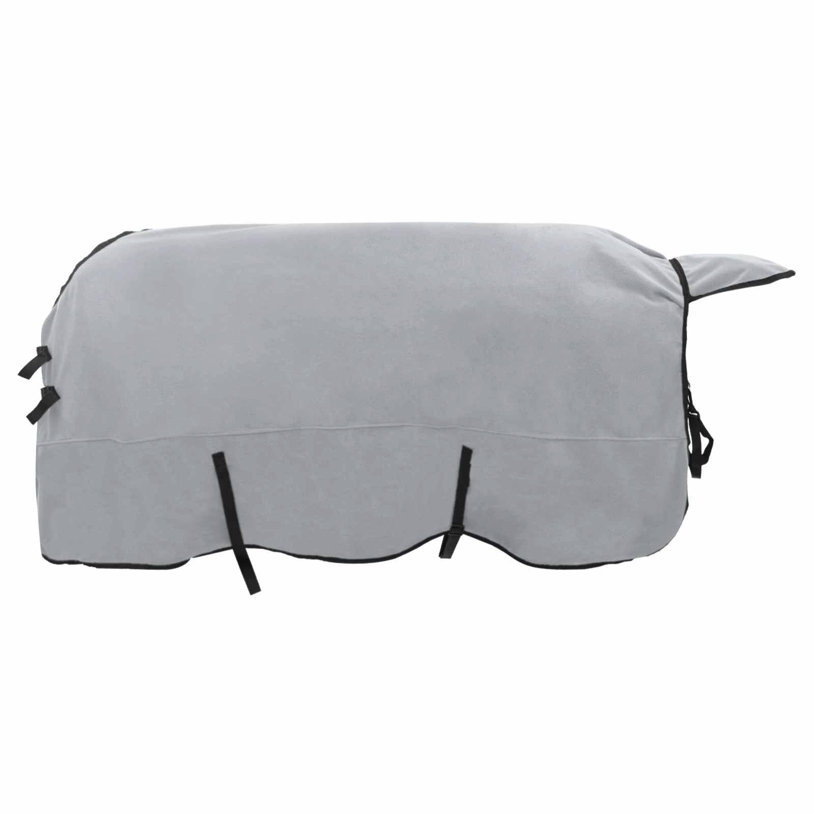 vidaXL Tierdecke Pferdedecke Hellgrau und Rosa 125 cm Polyester-Fleece