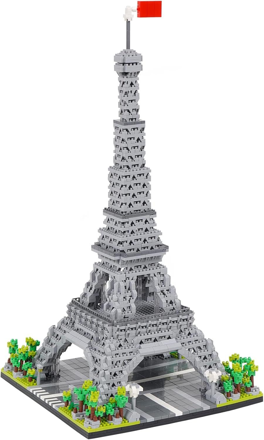 Athlix Eiffelturm Klemmbausteine Bausatz Paris Kinderpuzzle 2622 Steine Spielbausteine, 2.622 Bausteine, Realitätsnah, Kompatibel mit Lego