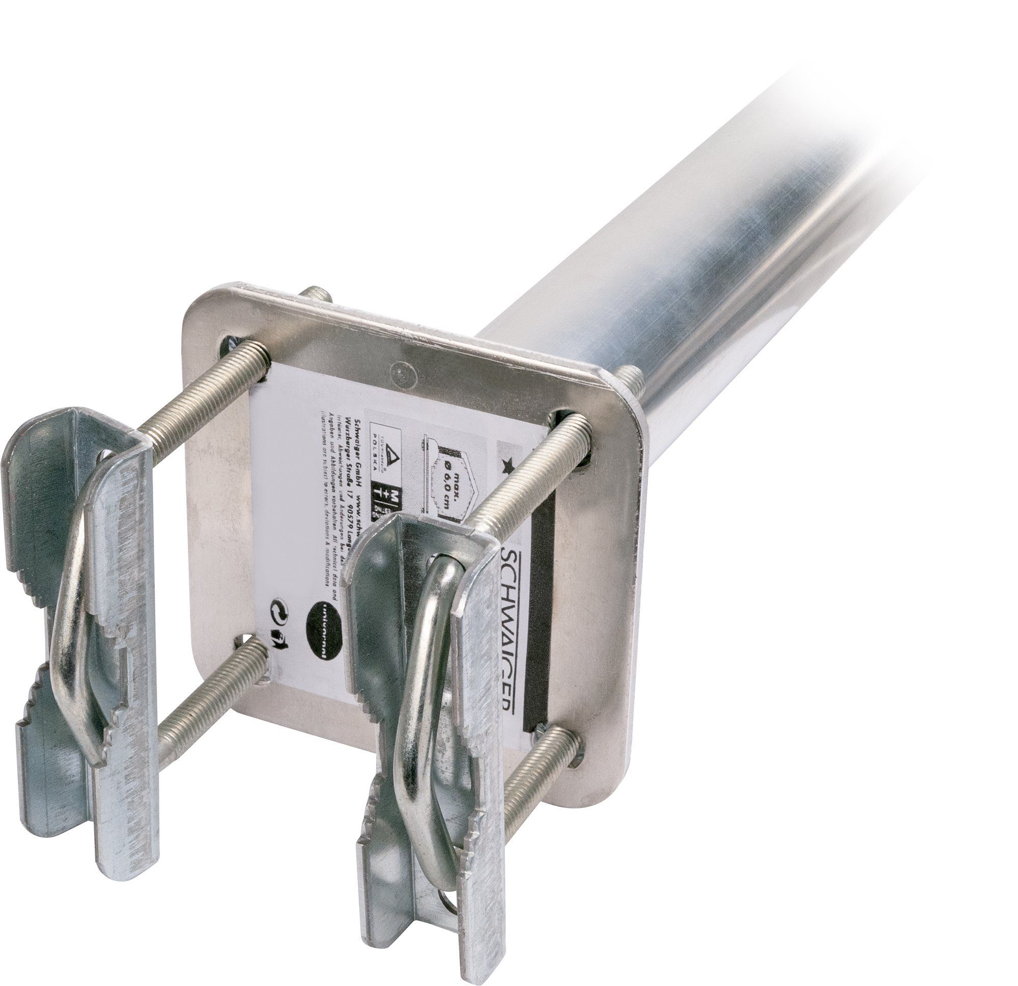 Schwaiger SAT-Halterung MAL30A 001, (Befestigung universell verstellbar, Wandabstand 30cm, Druchmesser 48mm, silber)