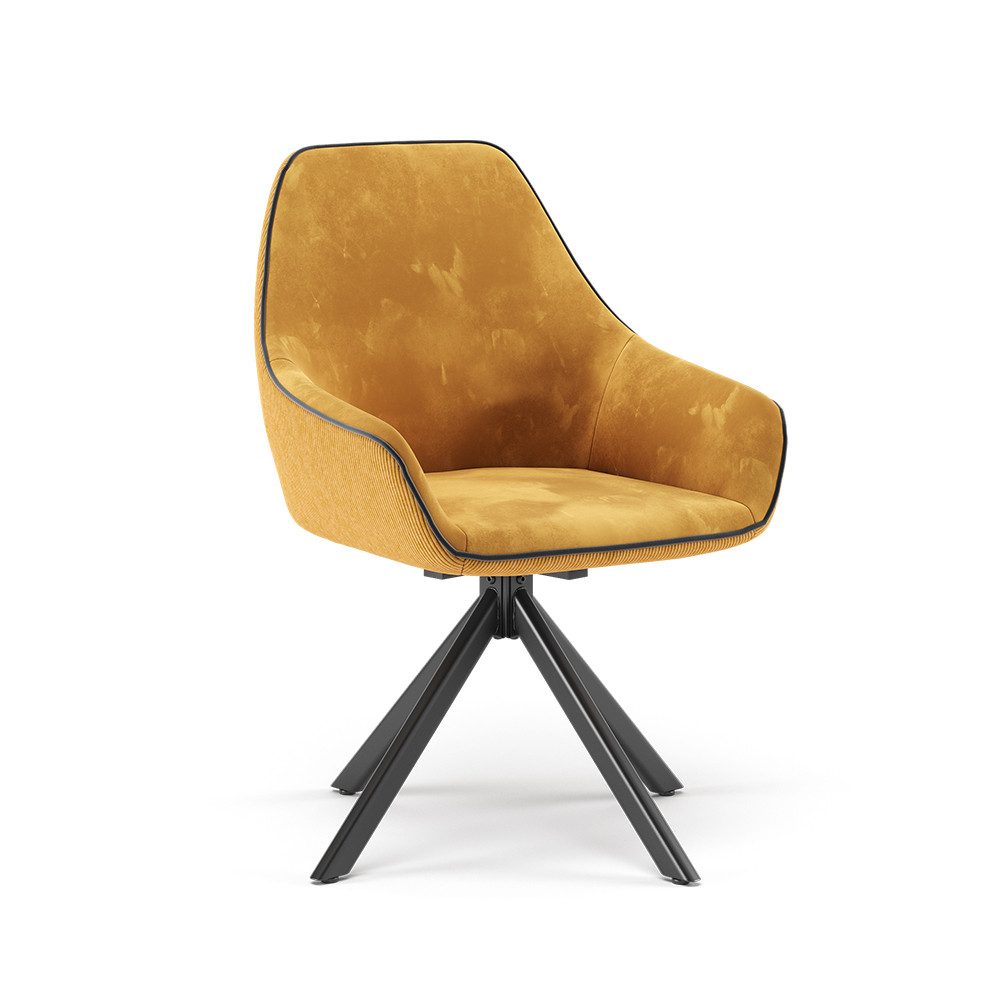 Esszimmerstuhl Eleganza, Gelb, 60 x 89 cm