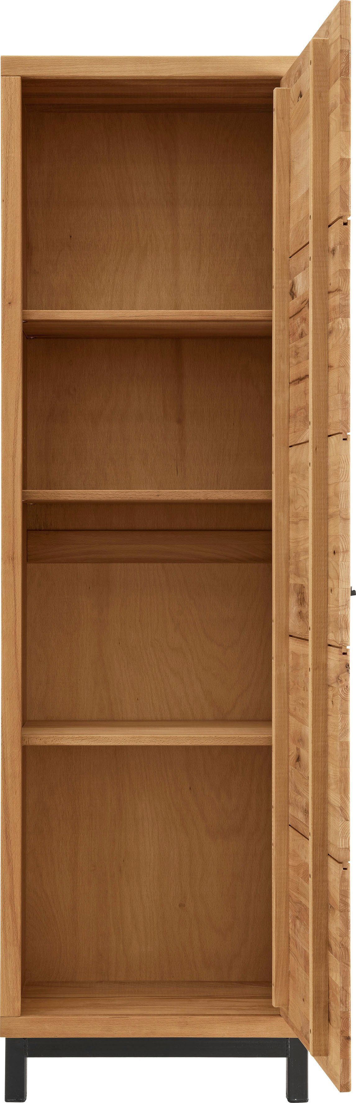 Wohn[glück]lich by Infantil Garderobenschrank Brest Hochschrank, Schrank  Höhe 200 cm, Garderobenschrank wahlweise in Kernbuche oder Wildeiche