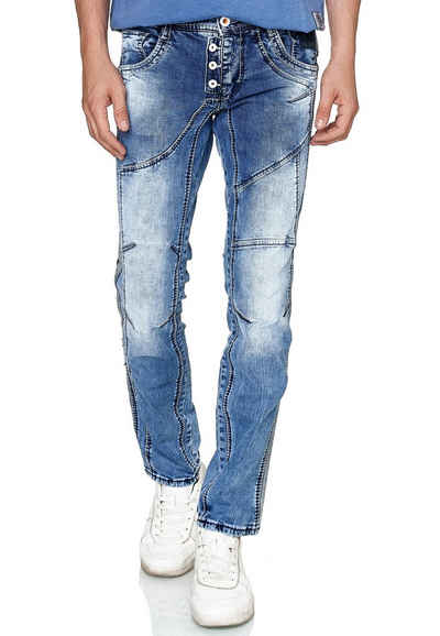Rusty Neal Straight-Jeans »Atlanta« mit lässigen Ziernähten