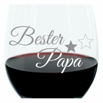 LEONARDO Weinglas Bester Papa, Glas, lasergraviert