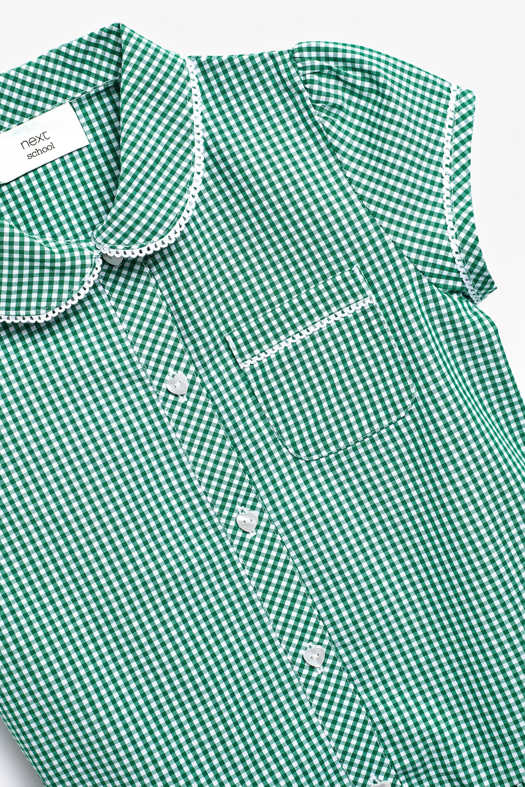 (1-tlg) und Next Vichy-Karos Karokleid mit Schulkleid Baumwolle Green