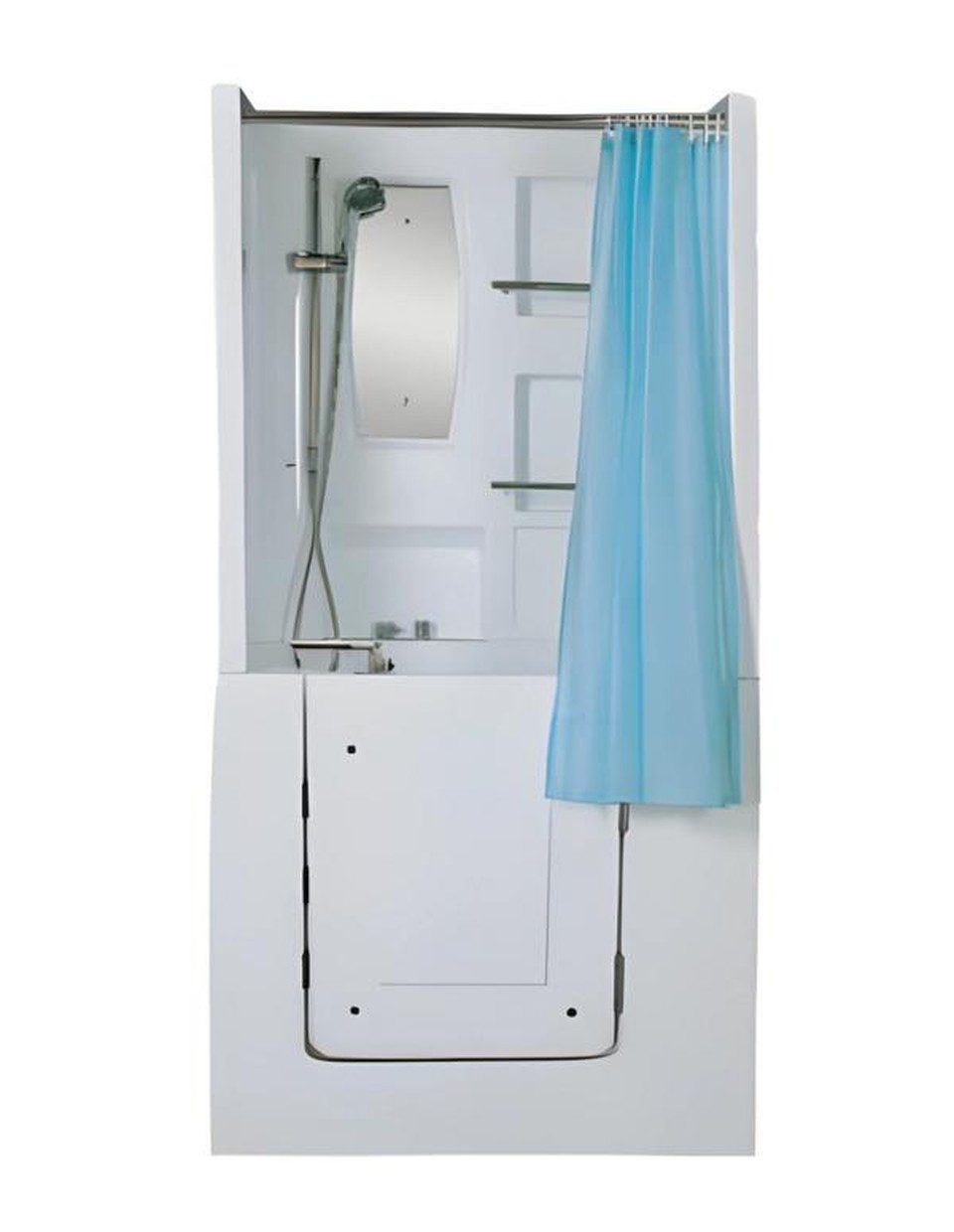 Xlmoebel Badewanne XLMOEBEL Duschbadewanne aus Acryl in Weiß, freistehend, Made in Europa