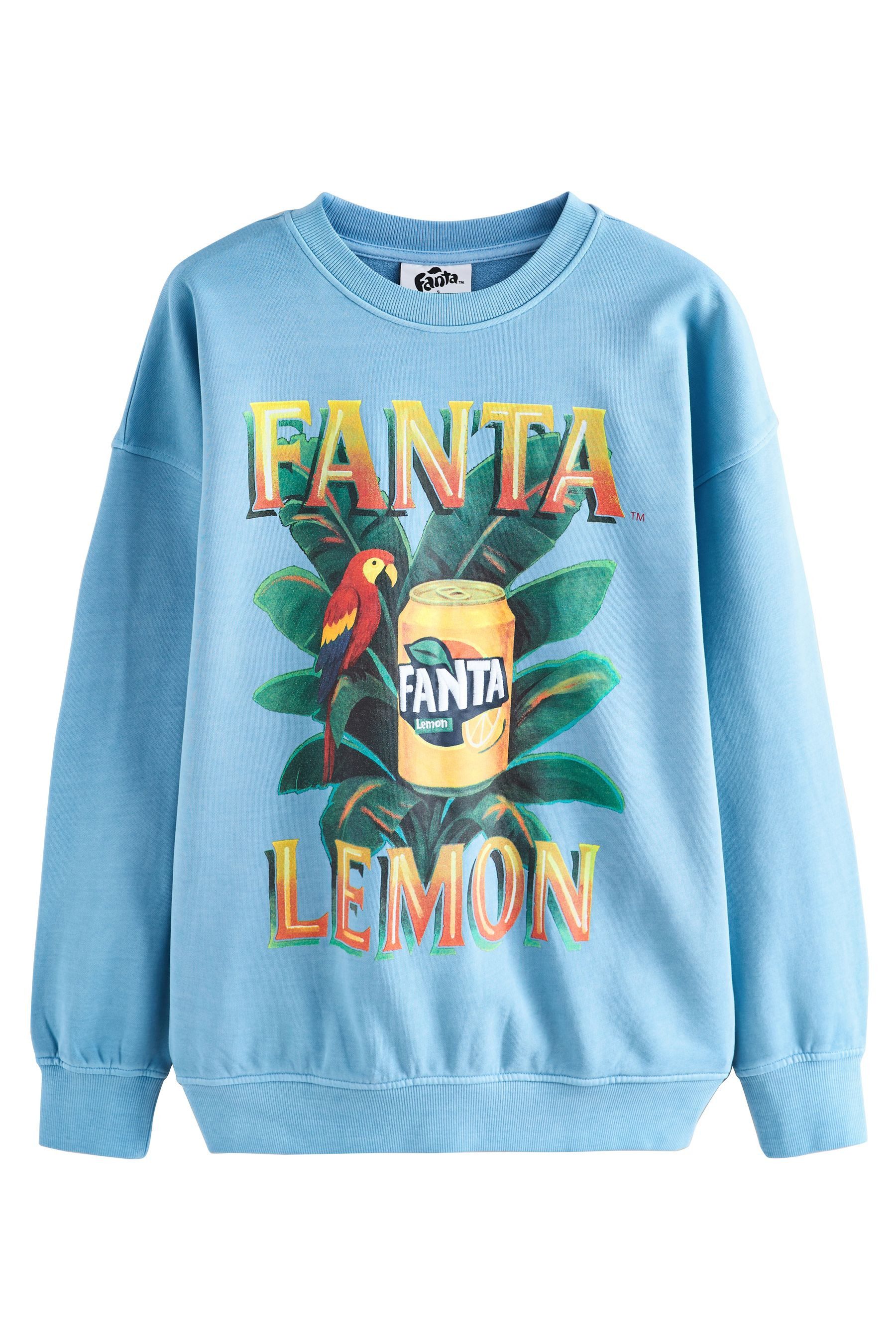 Next Sweater Fanta Lemon Sweatshirt mit Waschung (1-tlg)