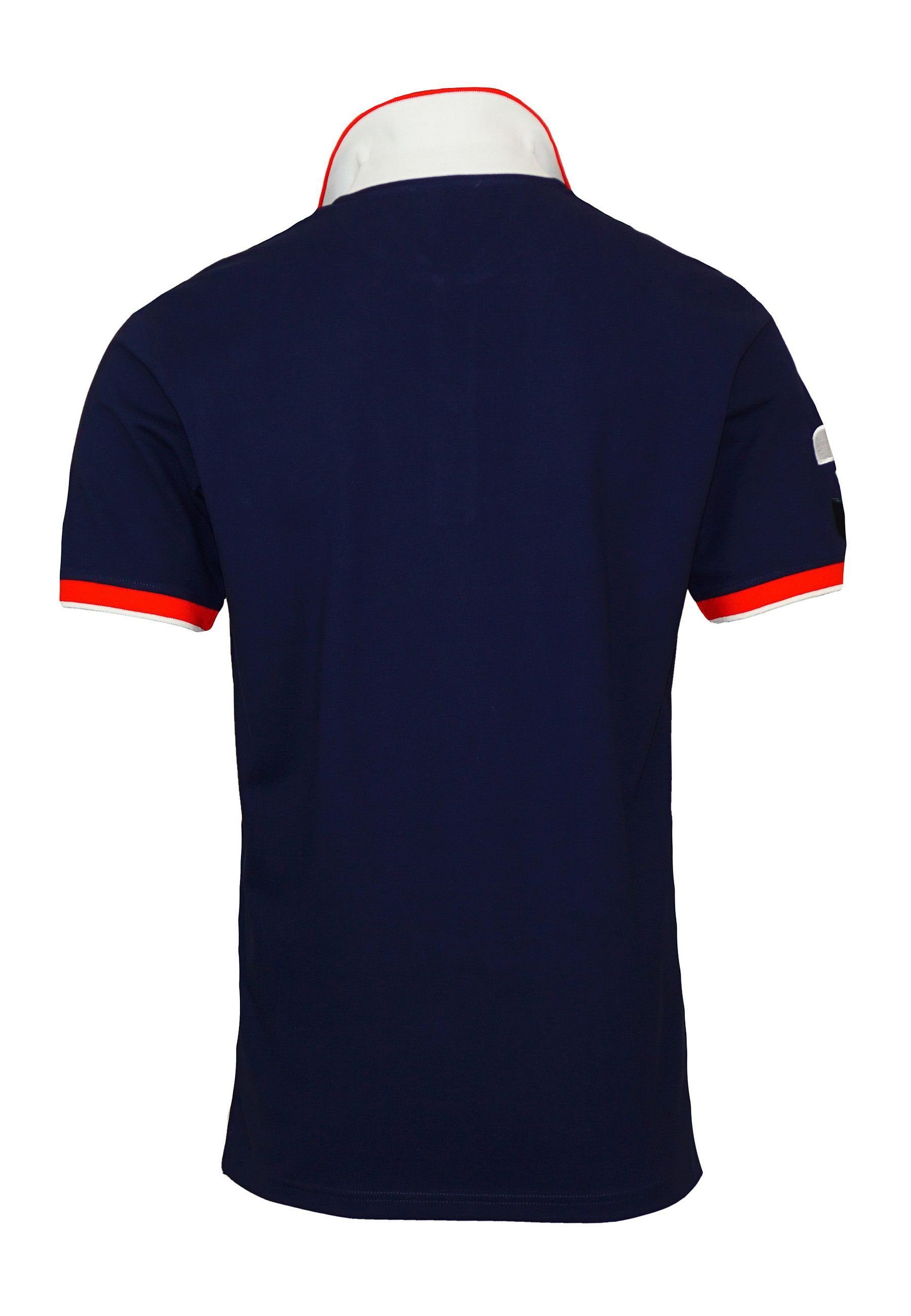 Shirt Assn dunkelblau Poloshirt Polo Poloshirt PROS (1-tlg) CB3D U.S.