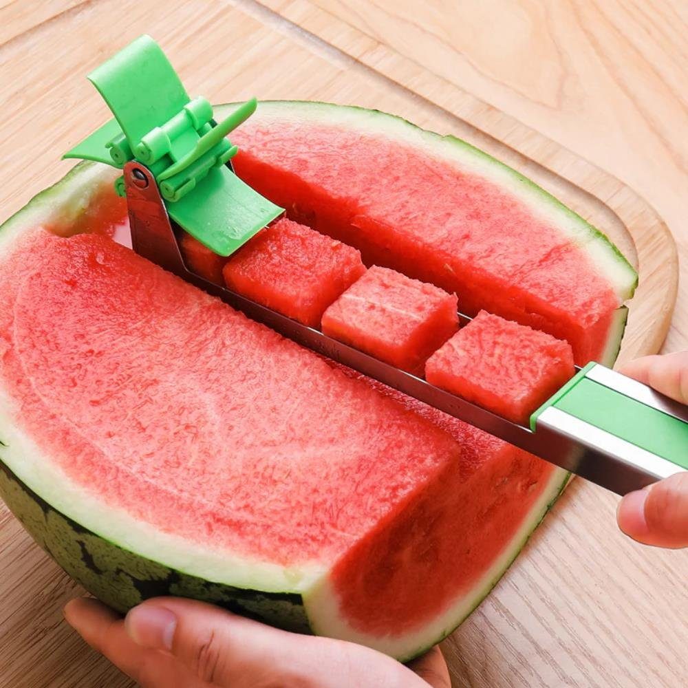 MAVURA Obstschneider MELONY Wassermelonen Schneider Melonenschneider Melonen Messer Obstmesser Wassermelonenschneider und Portionierer