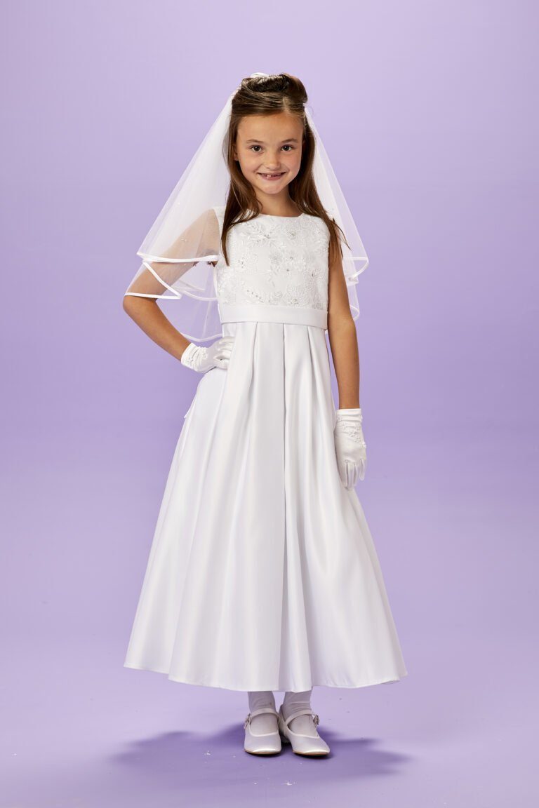 Melli-Trends Spitzenkleid »Kommunionkleid Blumenmädchenkleid Festliches  Mädchenkleid Partykleid« Elegantes Mädchenkleid in Weiß online kaufen | OTTO