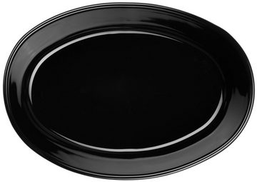 ASA SELECTION Auflaufform kitchen'art Auflaufform oval black 20cm, Steinzeug