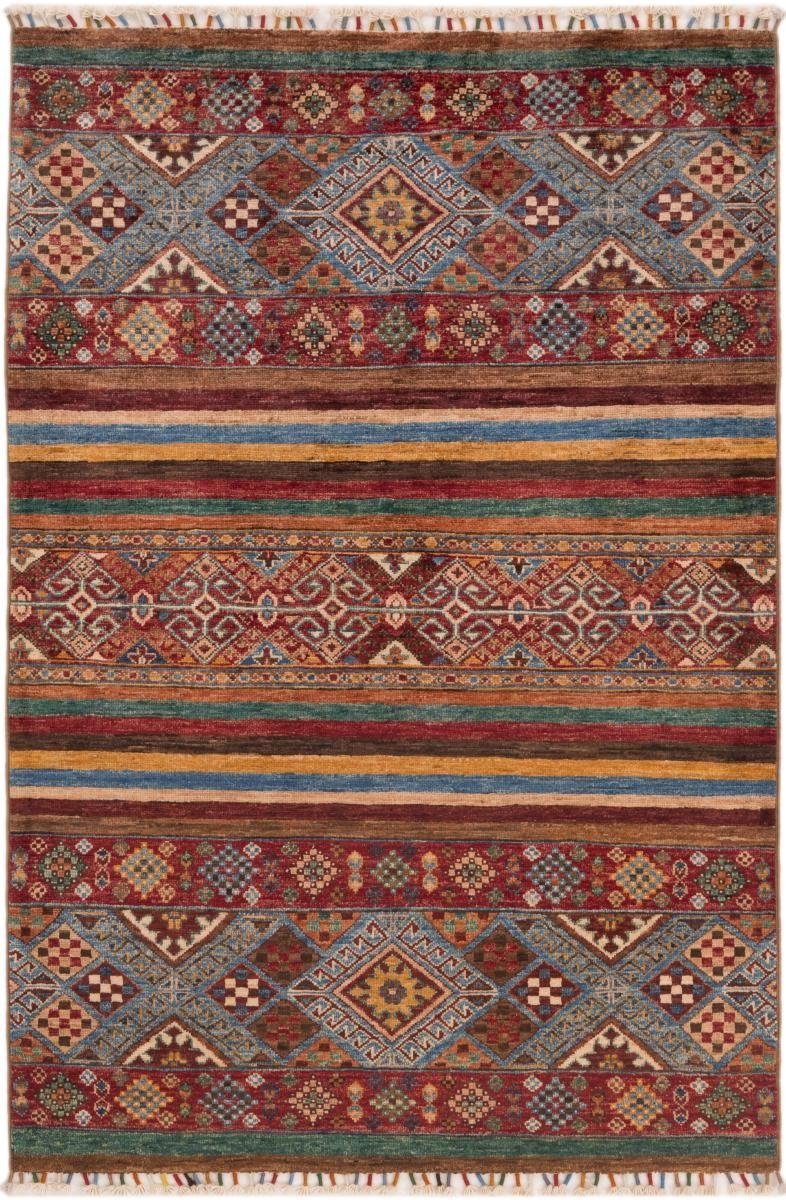 Orientteppich Arijana Shaal 106x156 Handgeknüpfter Orientteppich, Nain Trading, rechteckig, Höhe: 5 mm