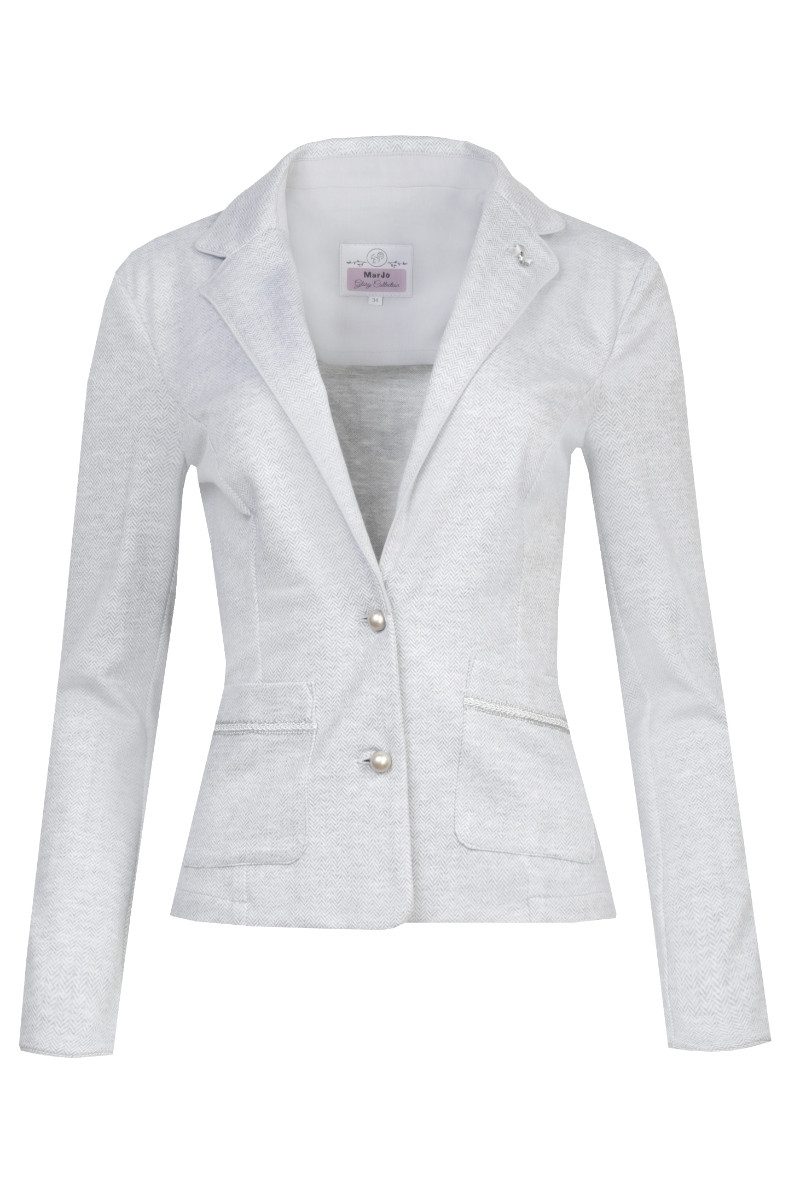 MarJo Trachtenjacke Trachtenjacke Damen - MARGA - eisgrau, schwarz-grau