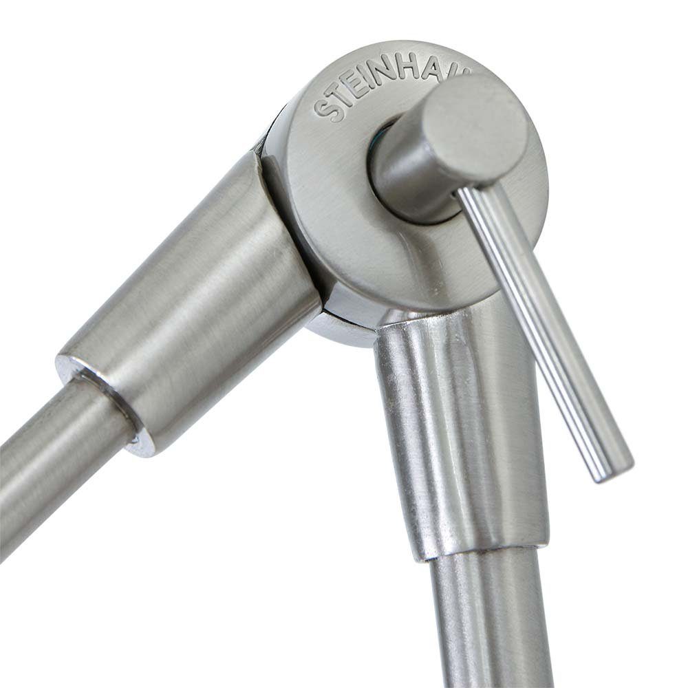 Steinhauer LIGHTING Wandleuchte, Leuchtmittel nicht inklusive, Wandlampe Gelenkleuchte Schlafzimmerleuchte Textil grau schwenkbar