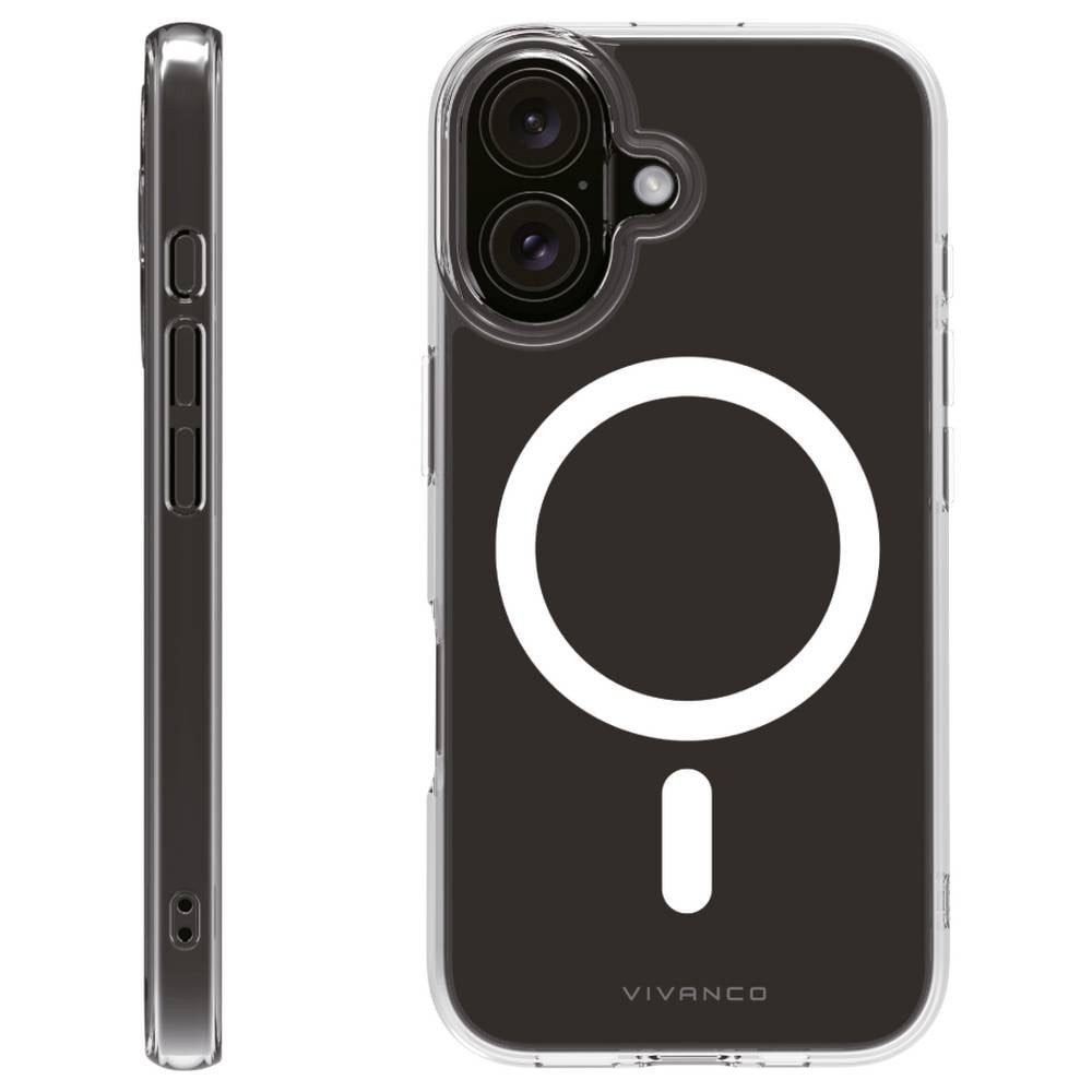 Vivanco Handyhülle Mag Steady Anti Shock Cover, Magnetic Wireless Charging 64222, Induktives Laden, Sanddicht, Spritzwasserfest, Staubdicht