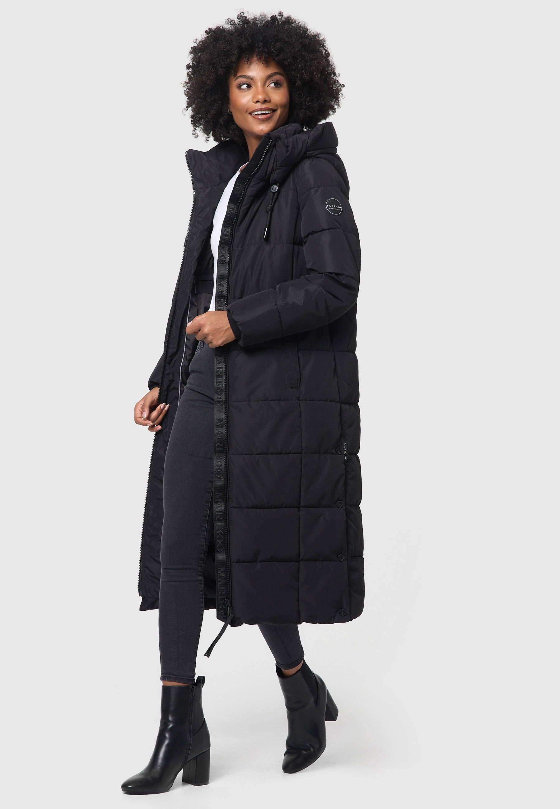 Marikoo Winterjacke Nadeshikoo XIV extra langer Winter Mantel gesteppt