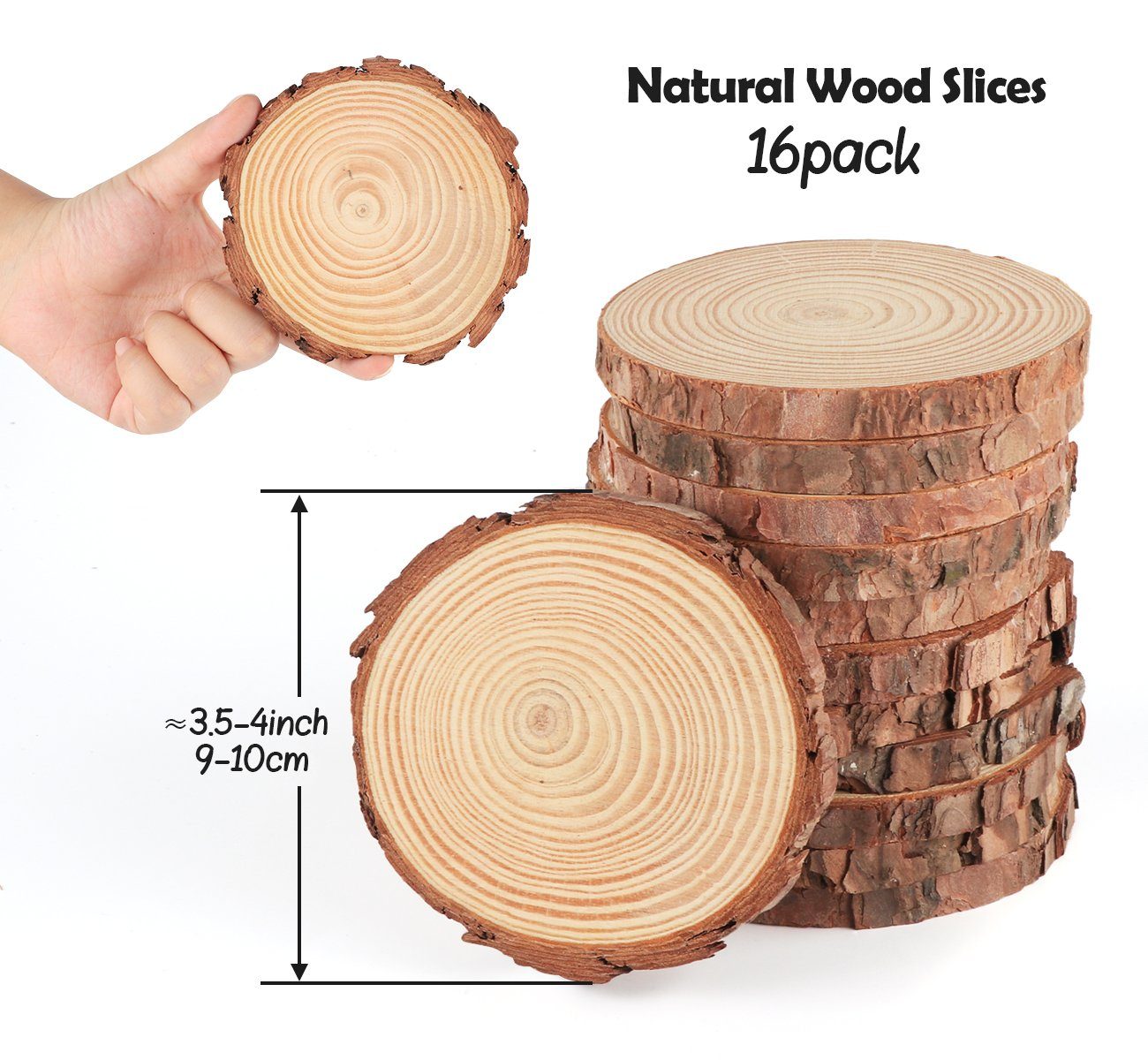 viele Größen Holzscheiben Lärche Echtholz Scheiben Lärchenholz Baumscheiben 