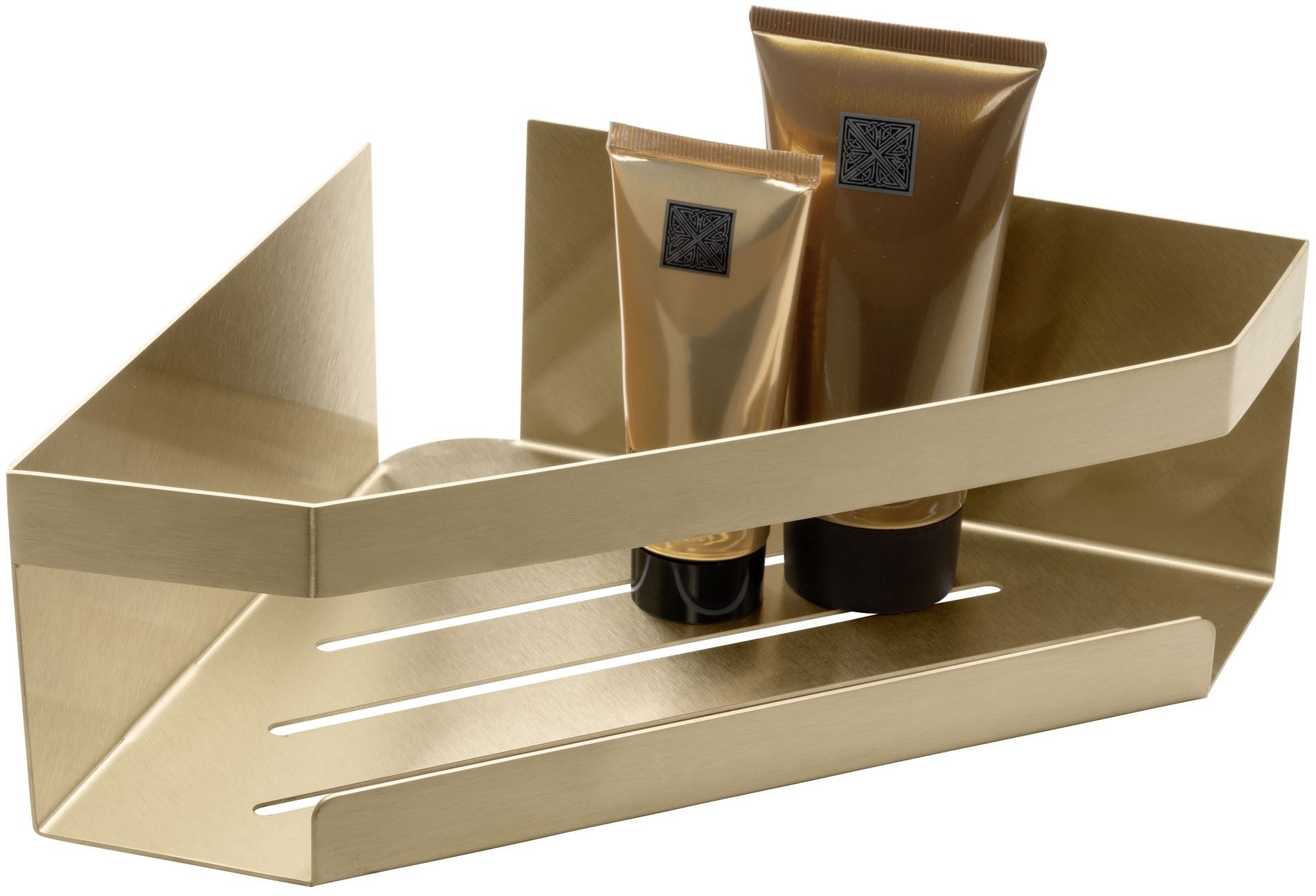 SCHÖNER WOHNEN-Kollektion Eckregal »Meleto«, Eckablage aus Edelstahl fürs B günstig online kaufen