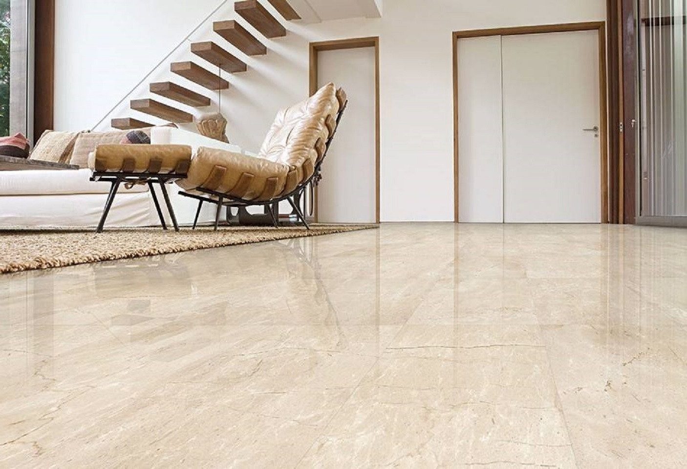 Xlmoebel Bodenfliese Neu Crema Marfil Fliesen für den Naturstein Boden, 30x60 cm Größe, Marmor, CREMA MARFIL, Marmor CREMA MARFIL 30 x 60cm 5m², Hergestellt in Europa