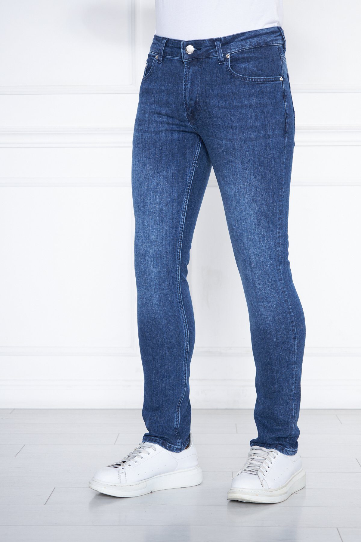 zertifizierter Bio Barella Jeans Denim Bruno Baumwolle OCS100 Slim-fit-Jeans aus