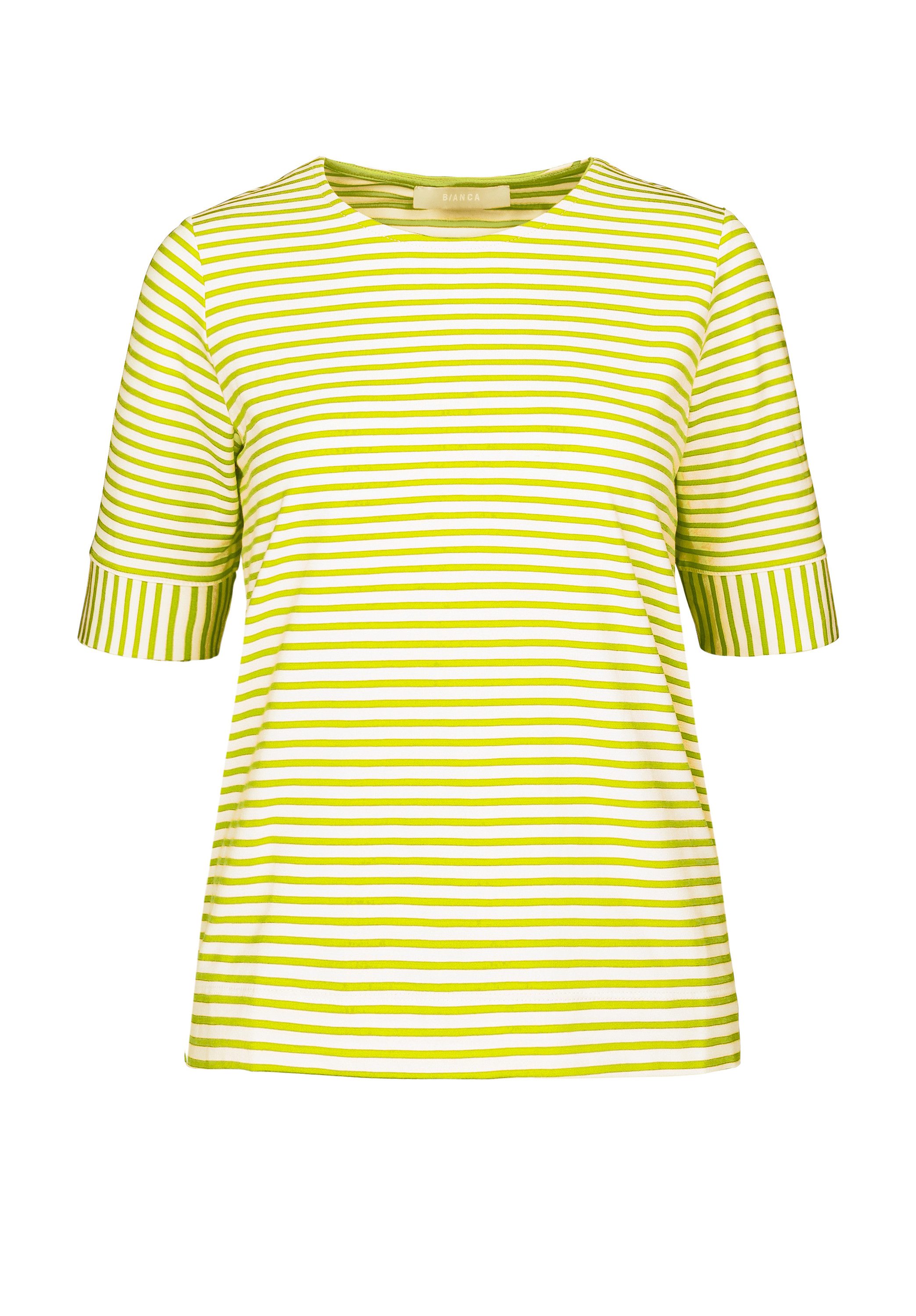 bianca Kurzarmshirt DINIA im Ringel-Look und angesagter Trendfarbe günstig online kaufen