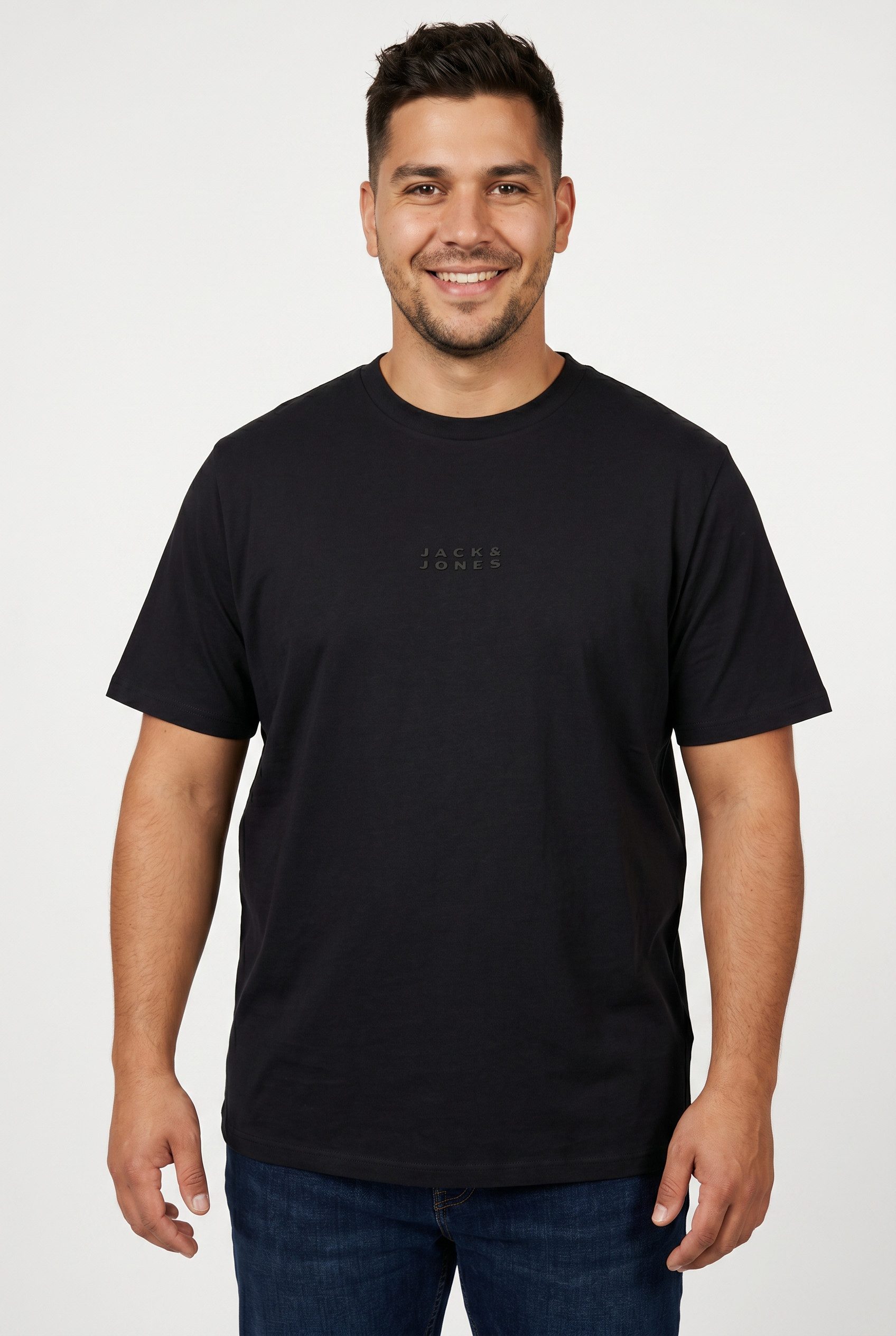 Kurzarmshirt JCOPOINT BADGE TEE SS CREW NECK PLS