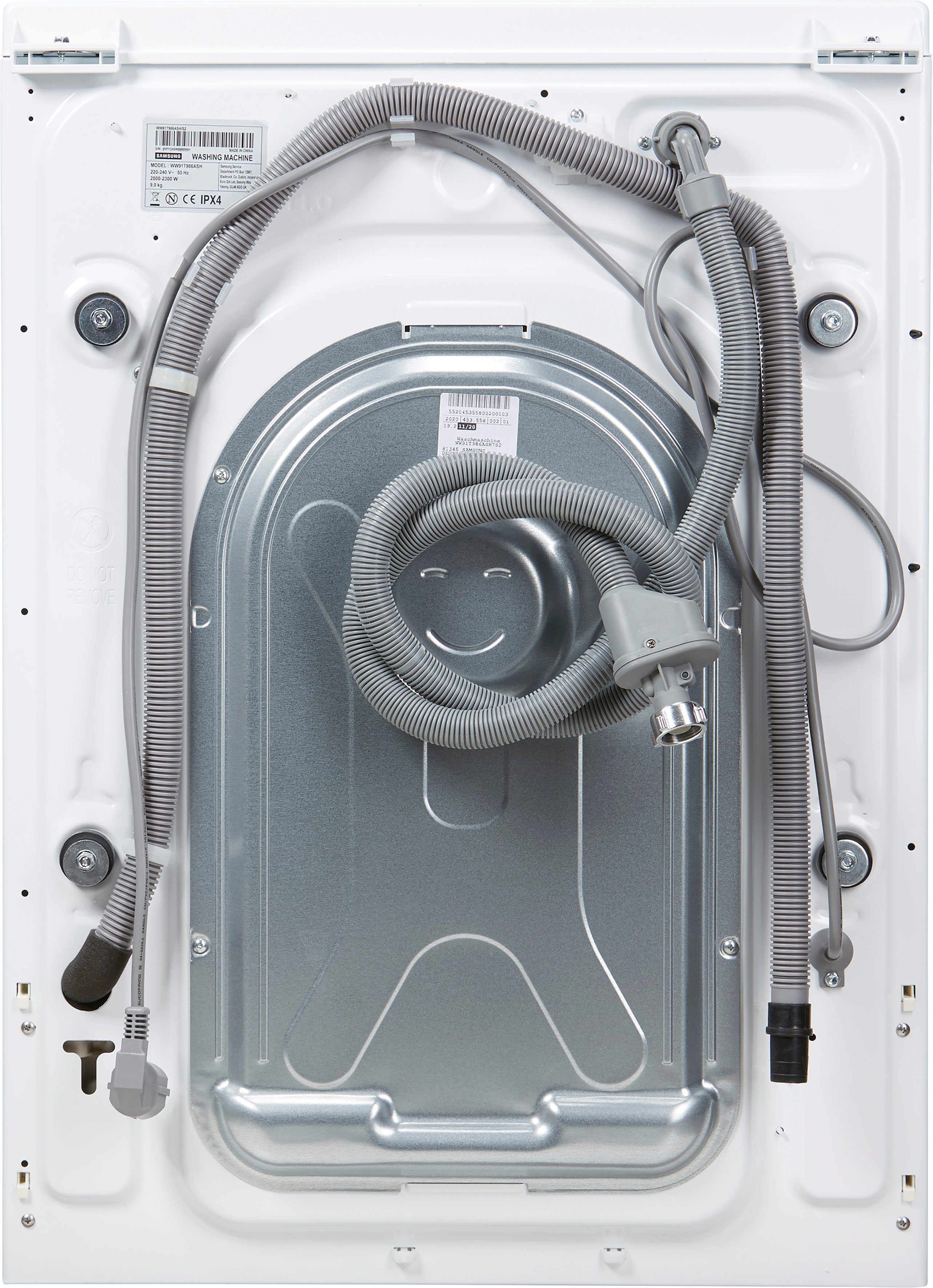 QuickDrive™ U/min, 9 1600 Waschmaschine Samsung kg, WW9800T WW91T986ASH,