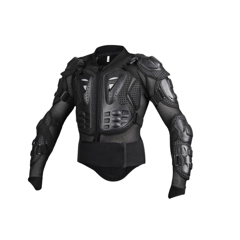 FunSport-Factory Brustprotektor Protektorenjacke Protektorenweste Protektoren Motorrad Erwachsene, Abnehmbare Protektoren, Belüftet, Elastisches Material