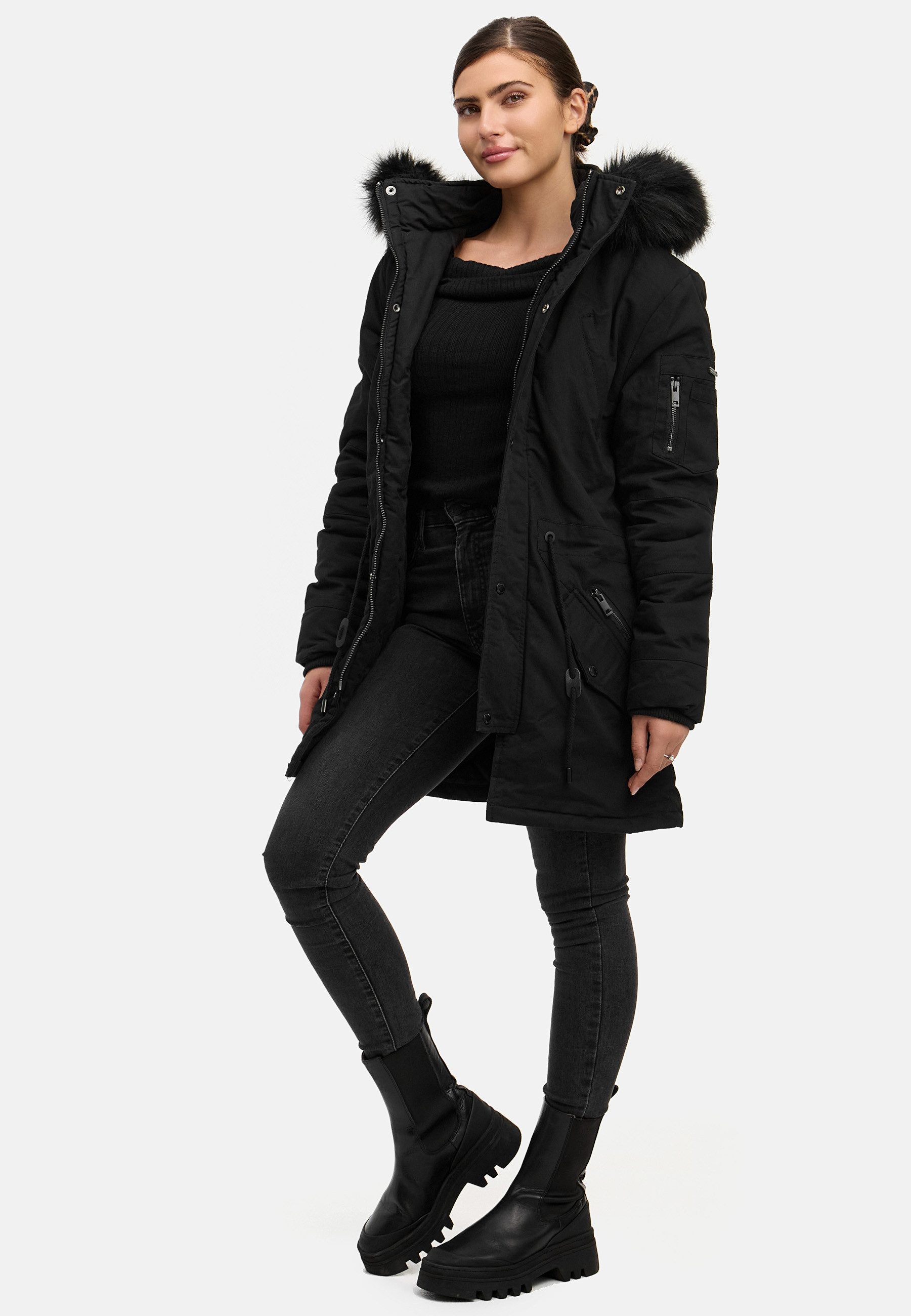 trueprodigy Winterjacke Julius F mit abnehmbarer Kapuze