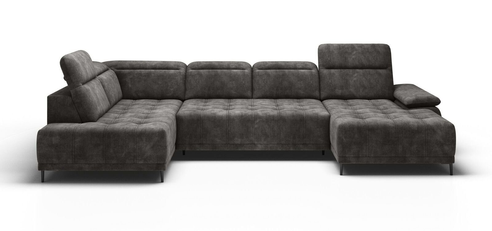 in Wohnlandschaft, Textil Ecksofa Couch Sofa Europe Sofa Bettfunktion Made JVmoebel