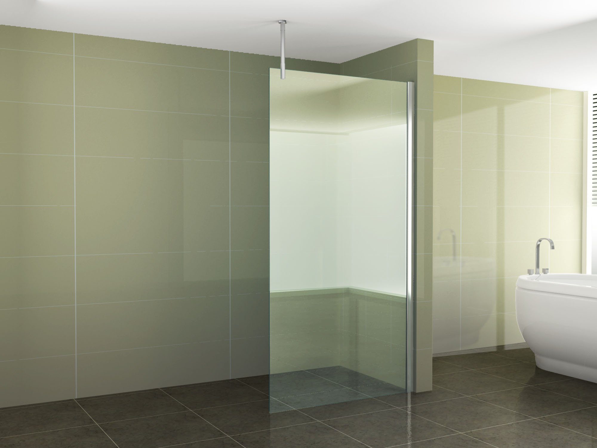 Fischer und Adamek Teleskopgriff Stabilisatorstange Haltestange Stabilisator Walk-In Deckenmontage