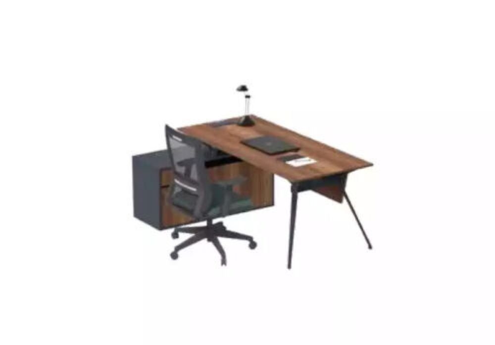 Europa JVmoebel Made Holzmöbel Eckschreibtisch Cheftisch Büroarbeitsplatz, Schreibtisch Schreibunterlage in