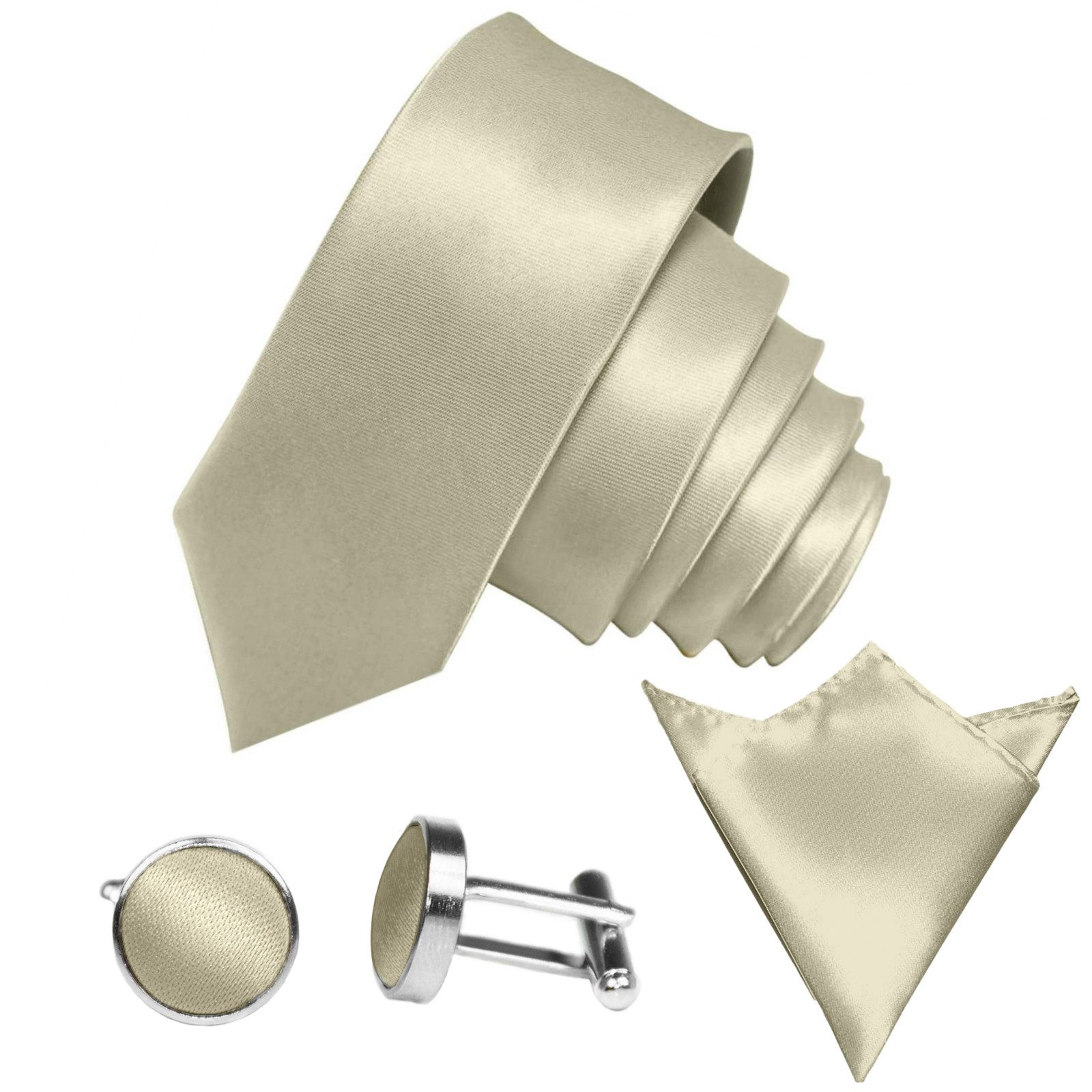 GASSANI Krawatte Satin Hochzeitskrawatte, Herren-Krawatte Hochzeit Schlips günstig online kaufen