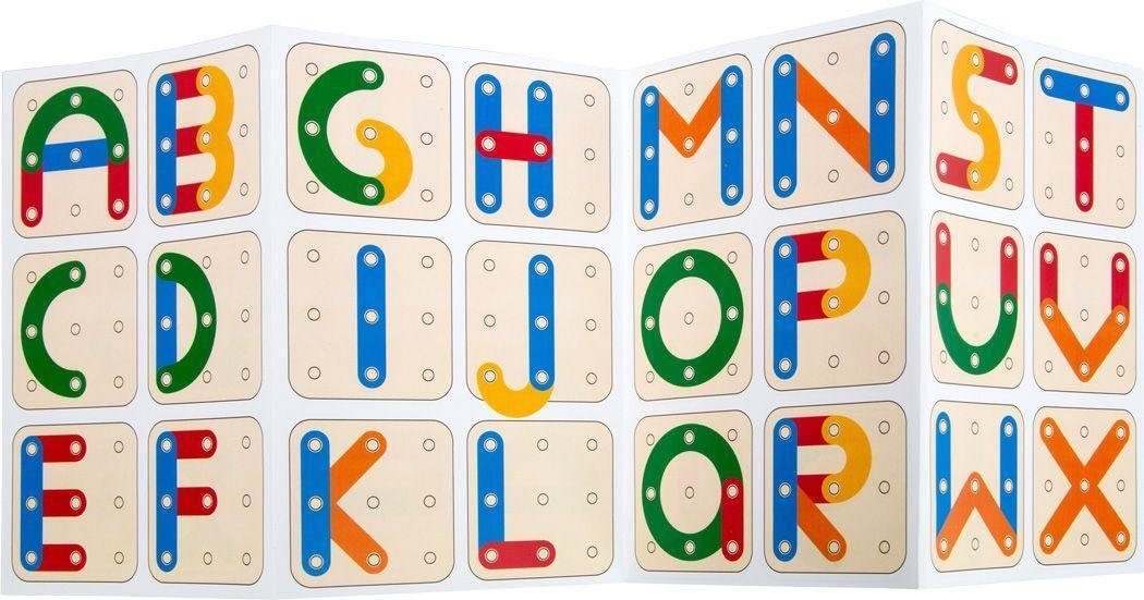 Puzzleteile Legler Buchstaben Zahlen, Steckpuzzle Puzzle Lernspiel und