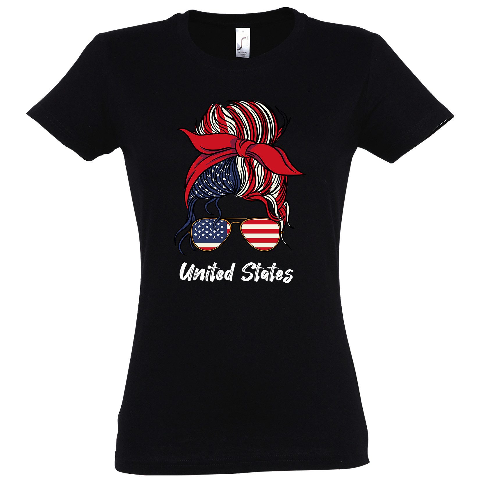 Youth Designz Print-Shirt USA Flagge Damen günstig online kaufen