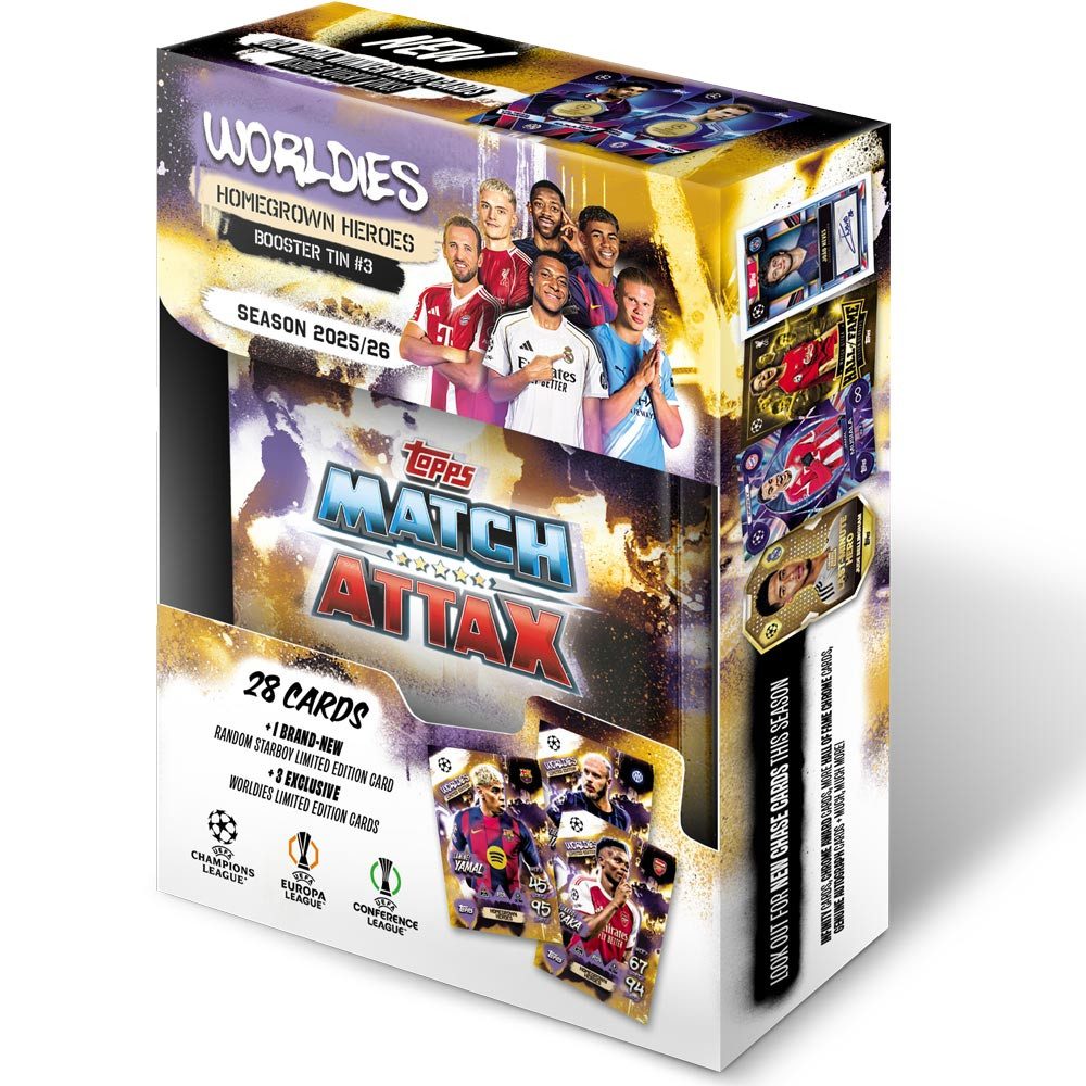 Topps Sammelkarte Match Attax Champions League 2025/26 1 Mini Tin Box (zufällige Auswahl