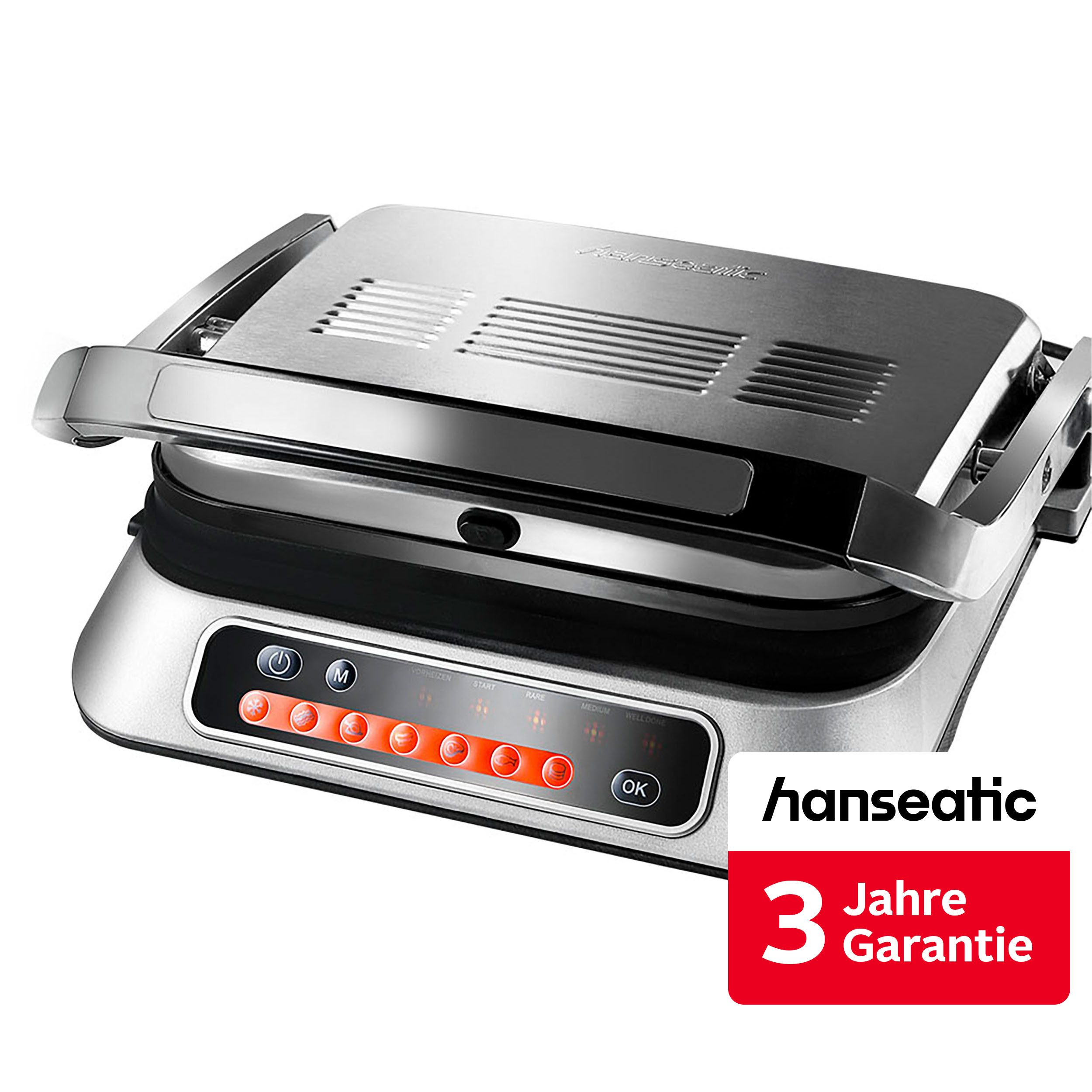 Hanseatic Kontaktgrill 83347967, 2100 W, inkl. 3 Jahre Herstellergarantie