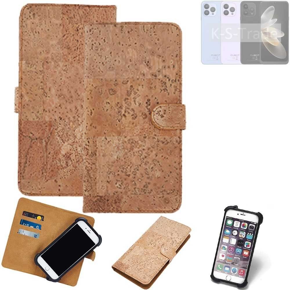 K-S-Trade Handyhülle für Cubot P80, Hülle - Kork Handyhülle Cover - Schutzhülle TPU Case Bumper in