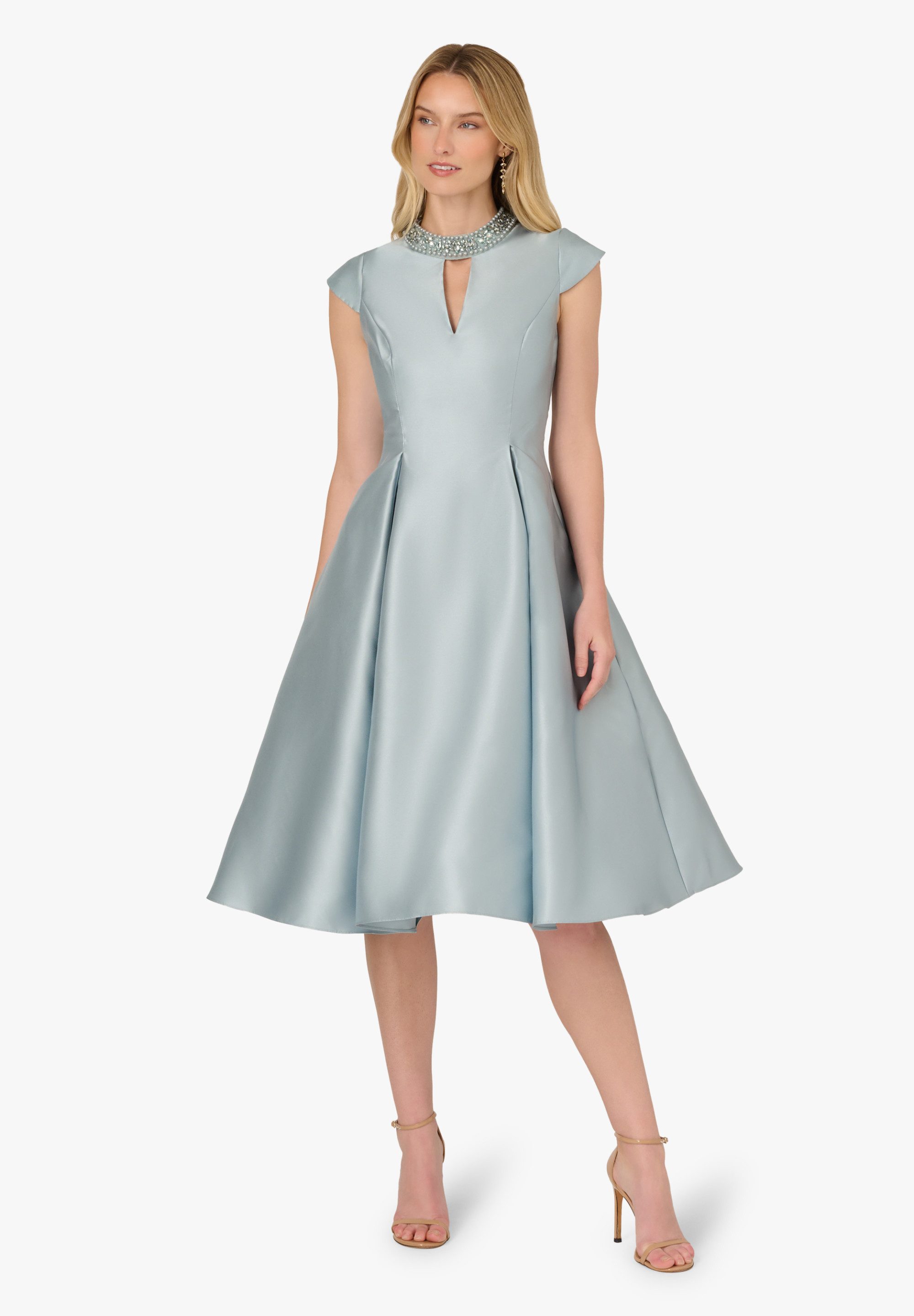 Adrianna Papell Abendkleid Key Hole Mikado Midi Dress Klassisch, Mikado, Fi günstig online kaufen