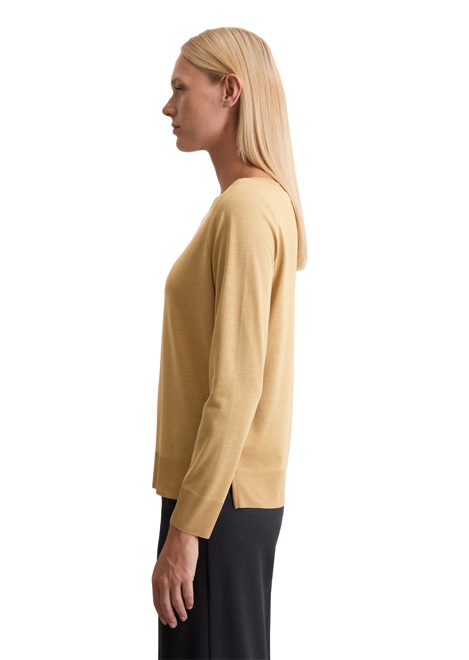 Marc O'Polo Langarmshirt aus TENCEL™ Lyocell-Baumwolle-Mix günstig online kaufen