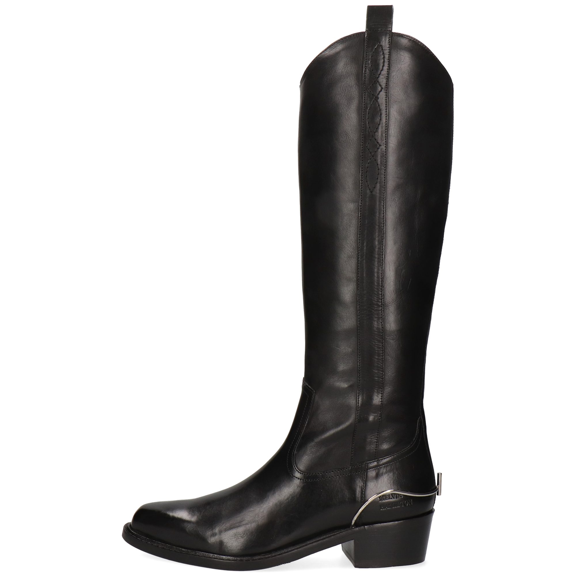 Melvin & Hamilton Rylee 6 Leder-Western Boots für Damen Stiefel Kubanischer Absatz, Echtes Leder, Vegetabile Gerbung