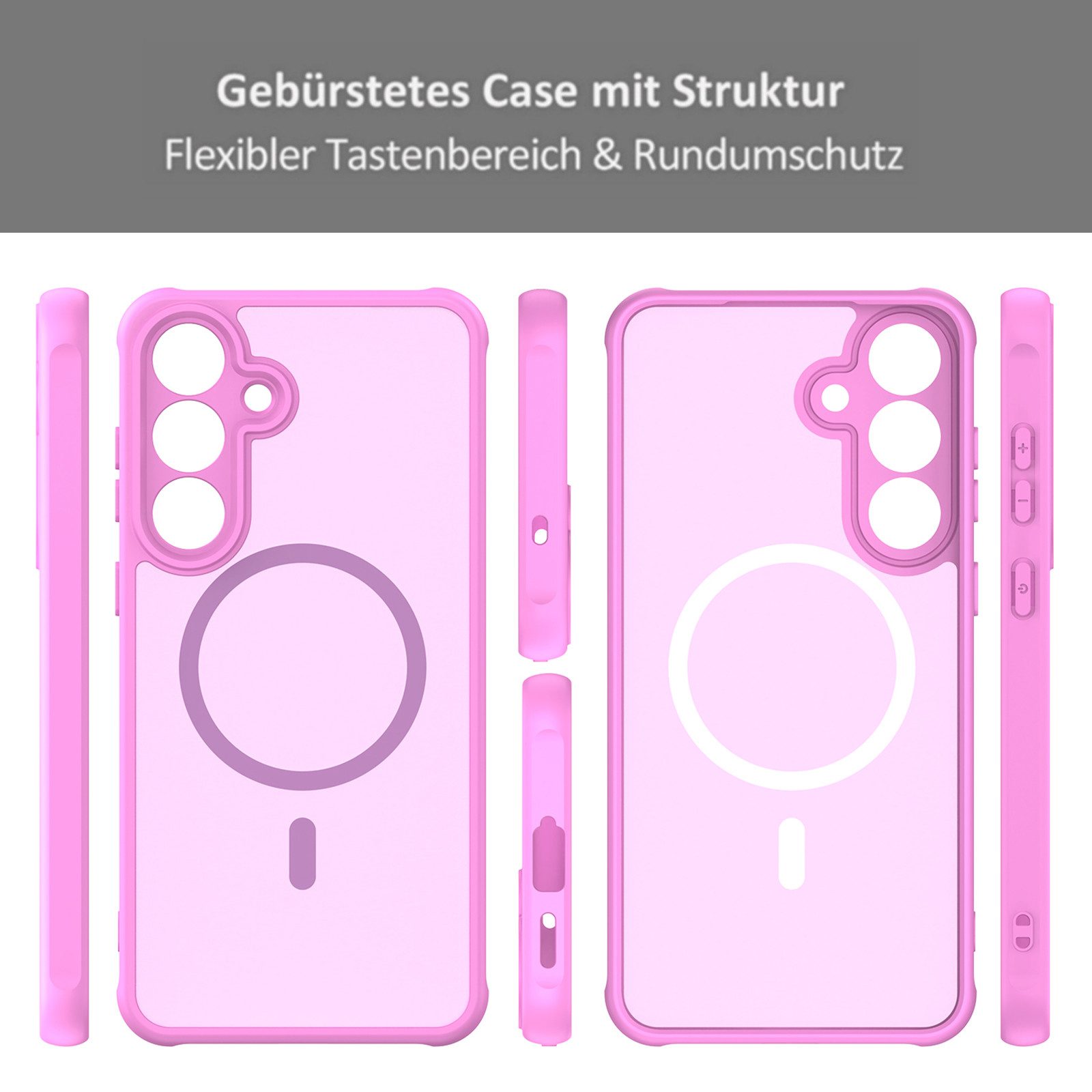 betterfon Handyhülle für Samsung Galaxy Serie Schutzhülle Magnet Case Hülle magnetisch, Magnetisches Laden, mattes Design, kratzfest & stoßfest verarbeitet