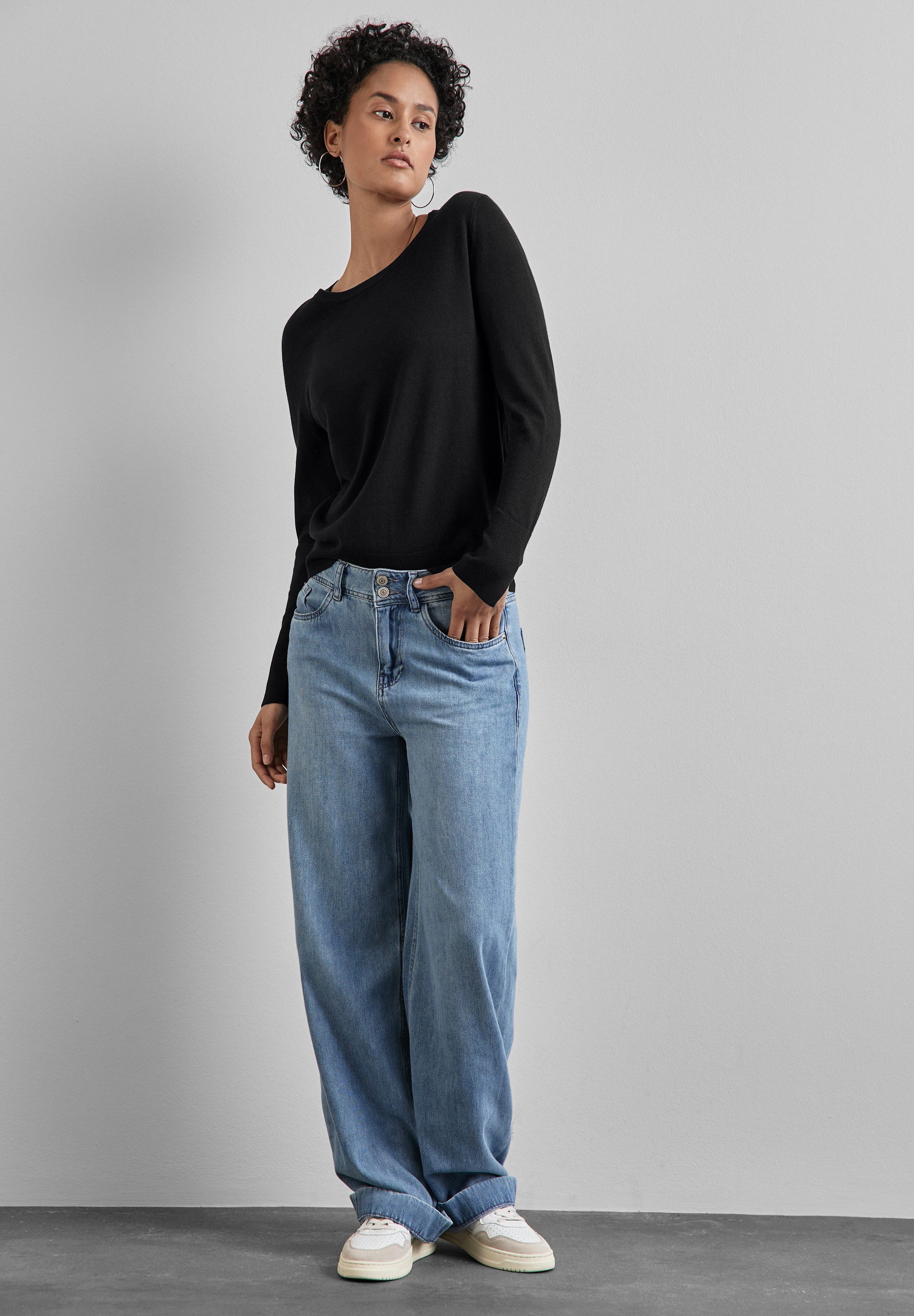 STREET ONE Strickpullover aus Feinstrick