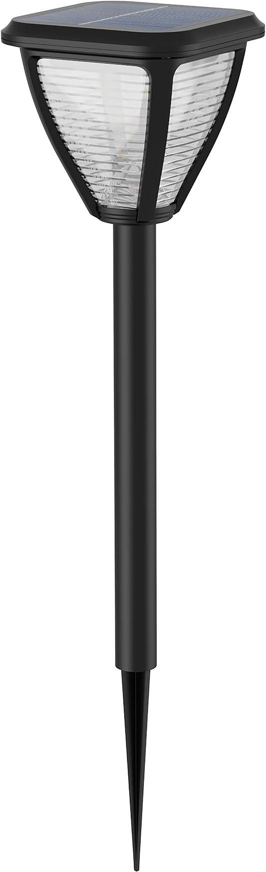 Philips LED Solarleuchte Outdoor Vapora Spiess 1.5W, 2700 Kelvin, schwarz, Abschaltautomatik, Dimmfunktion, Leuchtdauer einstellbar, Memoryfunktion, Nachtlichtfunktion, Tageslichtsensor, Timerfunktion, mehrere Helligkeitsstufen, LED fest integriert, Warmweiß