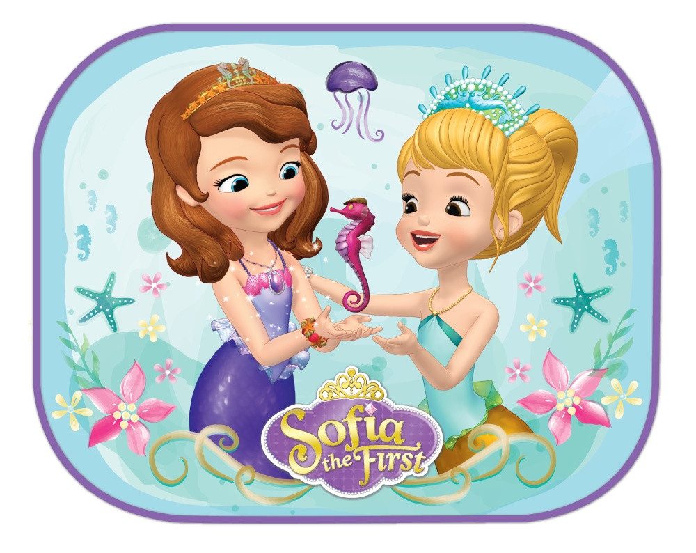 Seven Polska Autosonnenschutz NIXE SOFIA - Disney Sonnenschutz, Schattenspender, 2 Stück, 44 x 35 cm