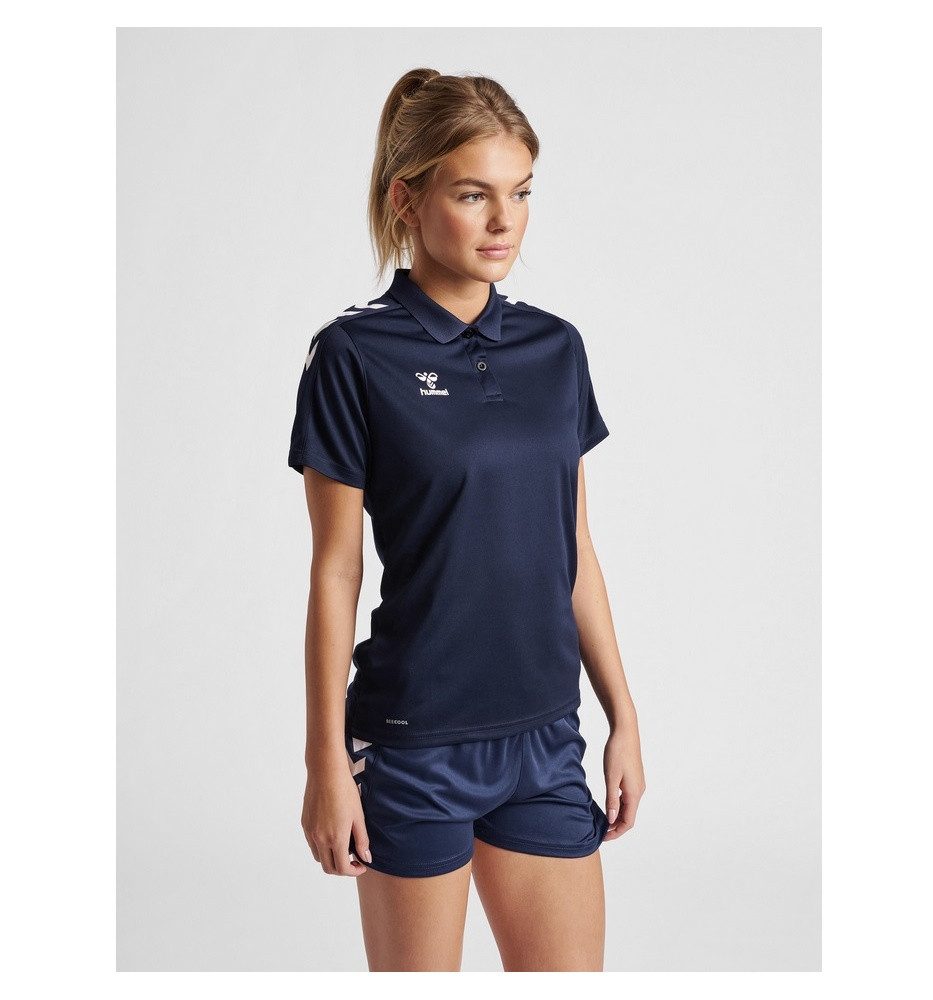 hummel Poloshirt hmlCORE XK Functional (Polyester-Piquel) Kurzarm marineblau Damen