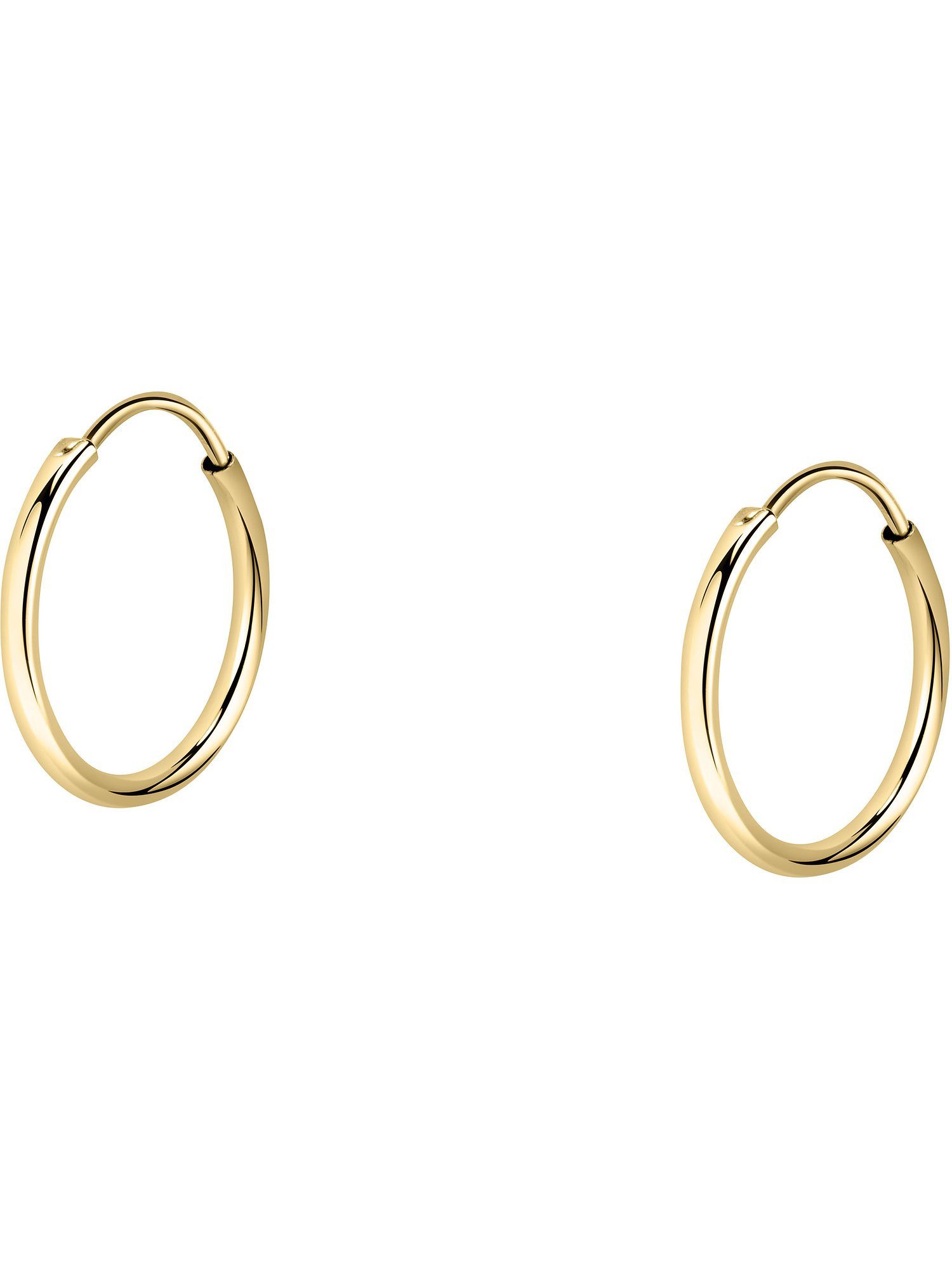 Paar Creolen FAVS Damen-Creolen 375er Gelbgold