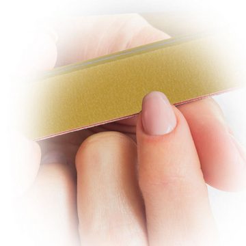 Sun Garden Nails Sandblatt-Nagelfeile 1 Stück Buffer Nagelfeile gelb -Breit Gerade - Nagelstudio Buffer Feil